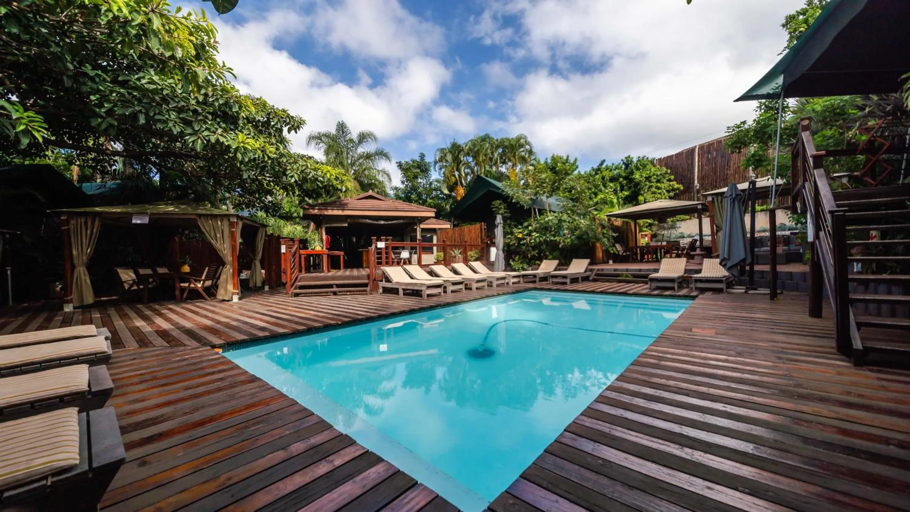 Pool view in Luxury Tented Village @ Urban Glamping