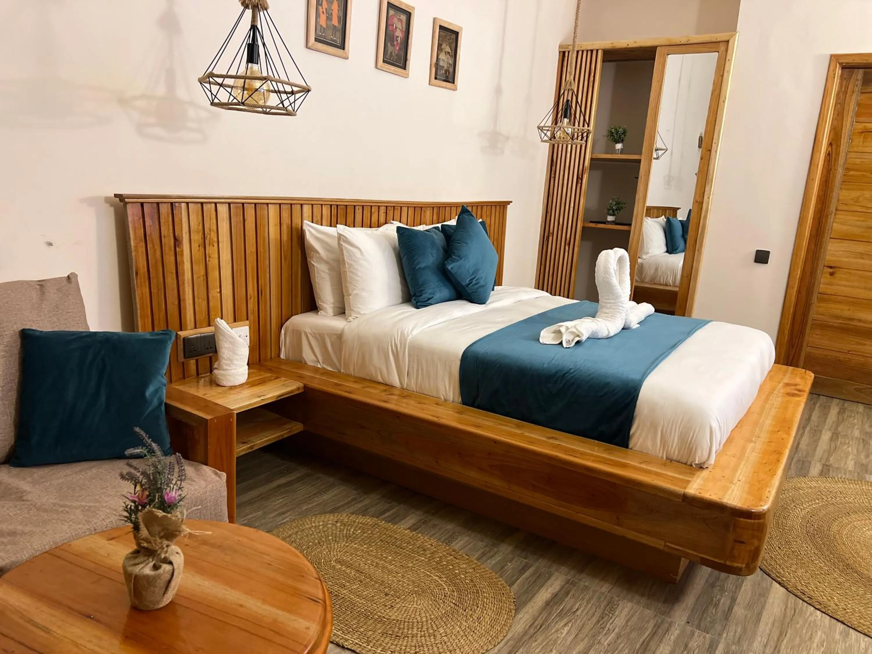 Seating area, Bed in Tropical Nungwi