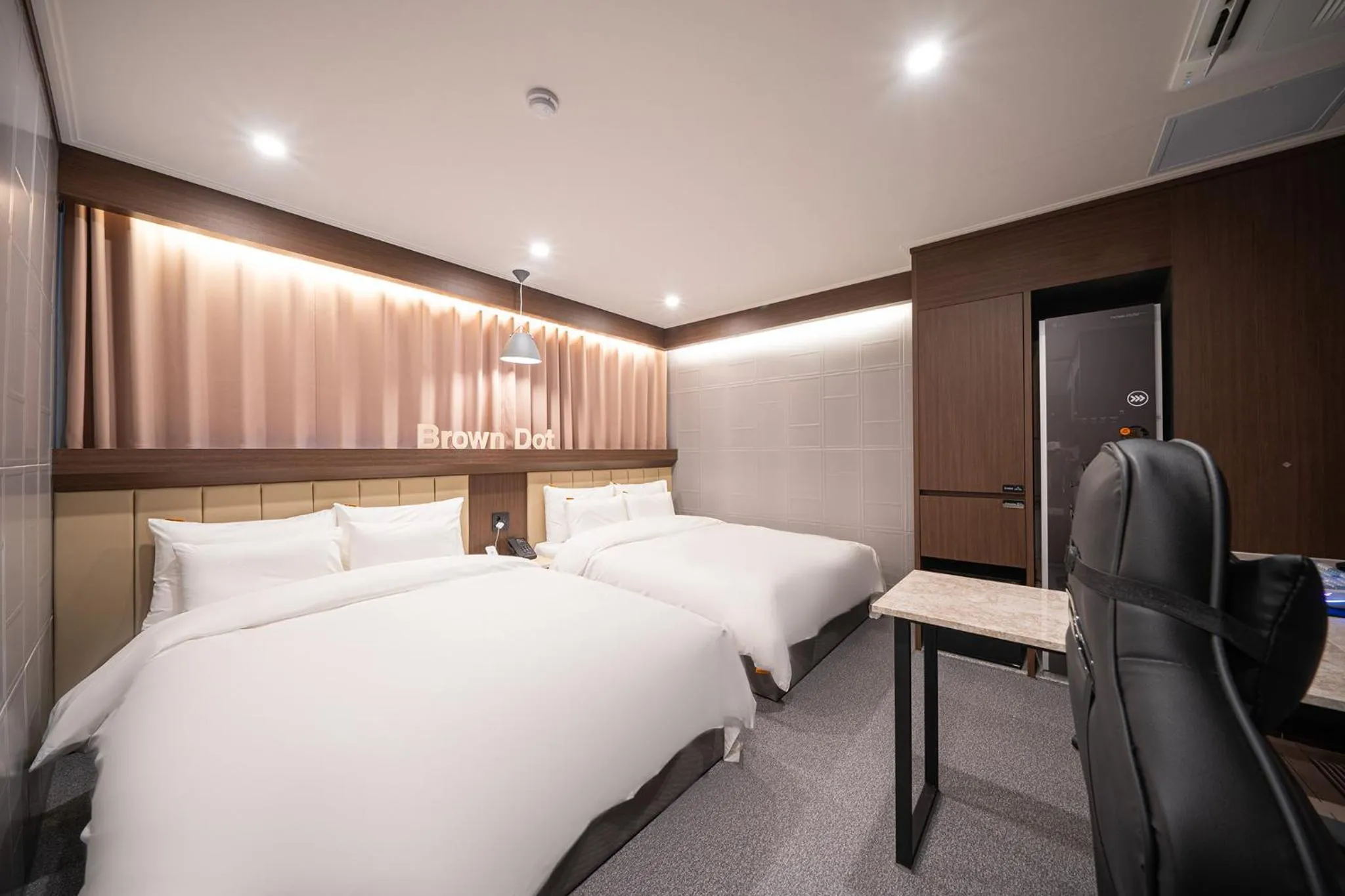 Bed in Brown Dot Hotel Sangju