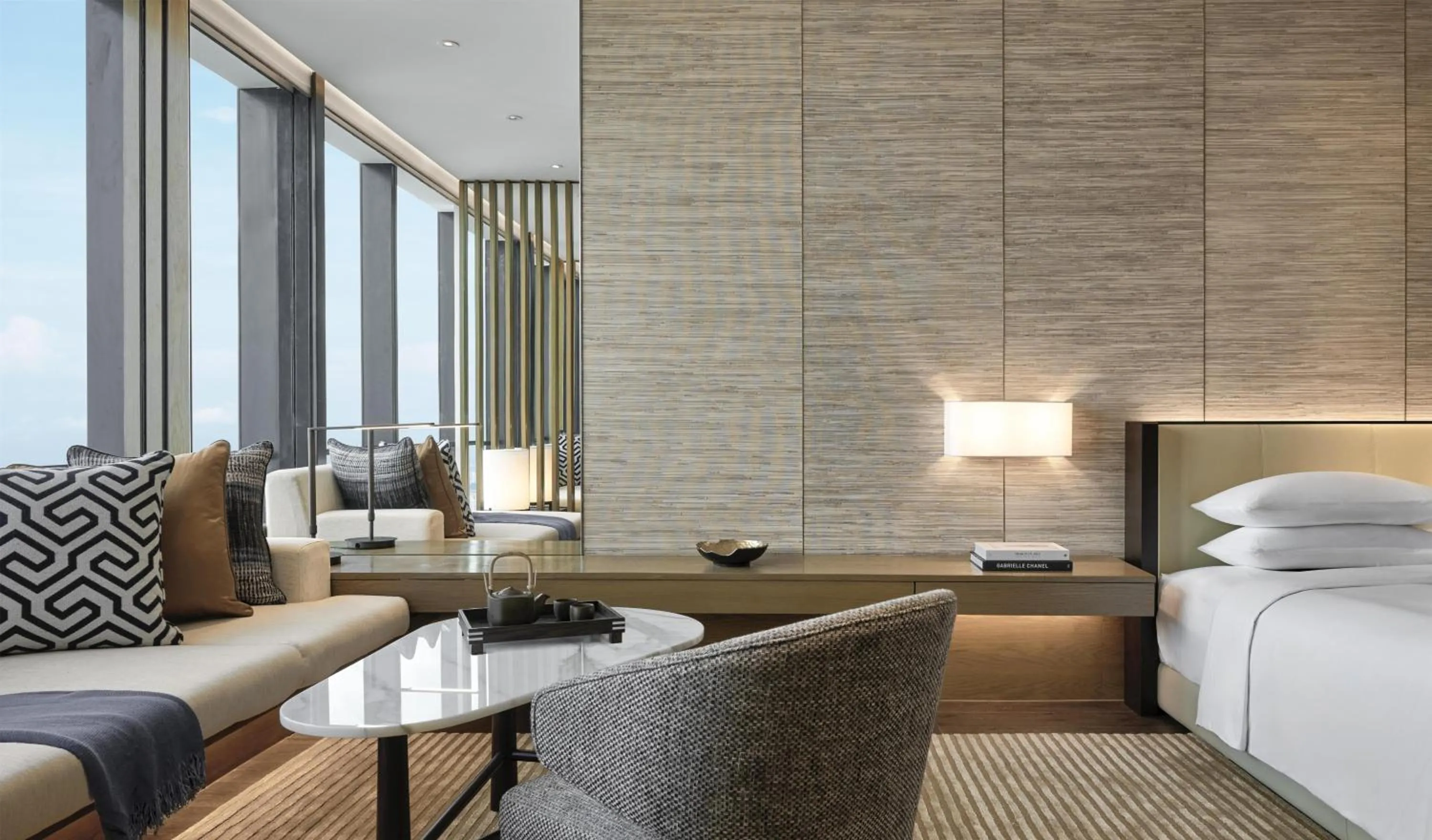 Seating area, Bed in Park Hyatt Kuala Lumpur