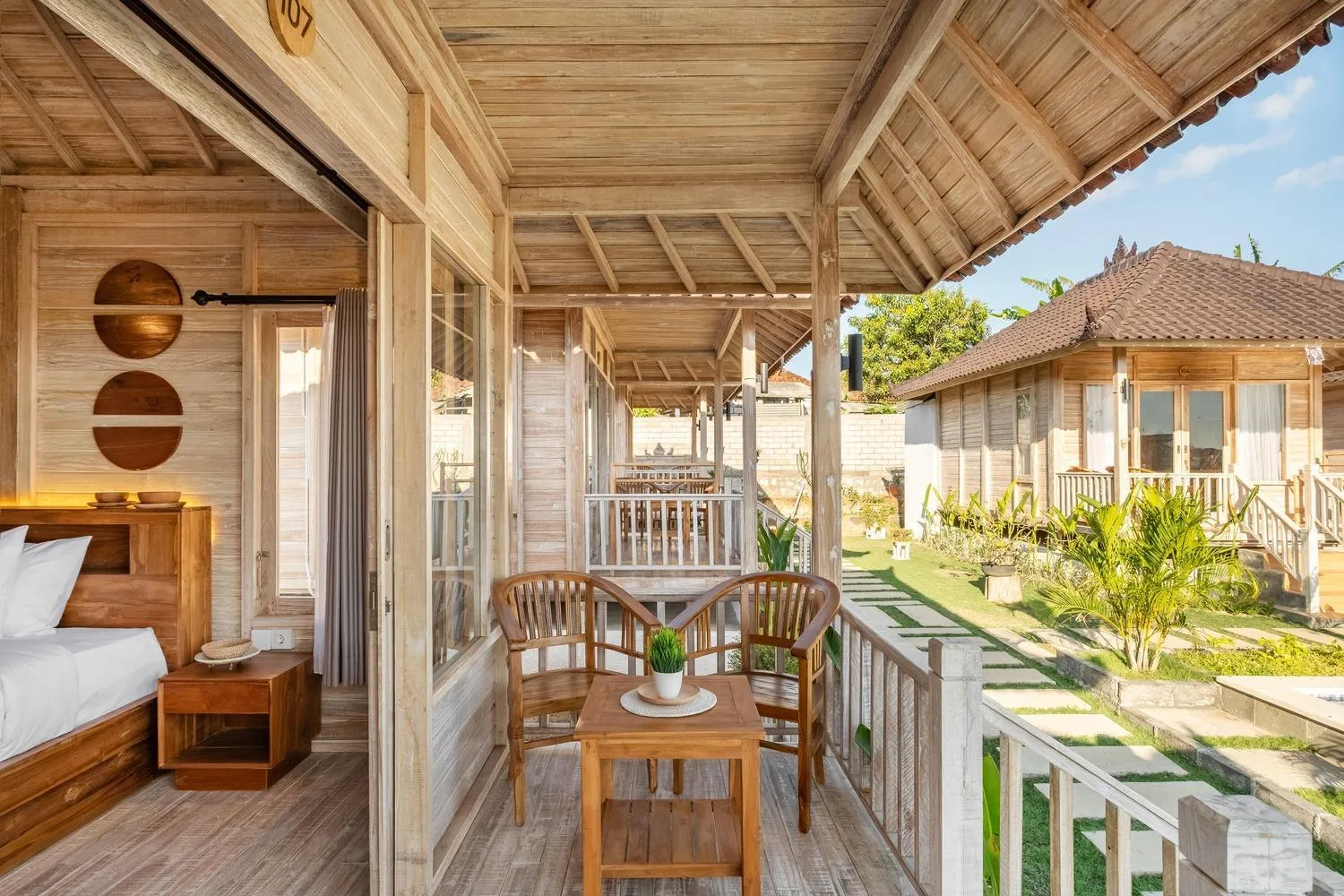 Balcony/Terrace in Cove D Ancak Villa and Bungalow