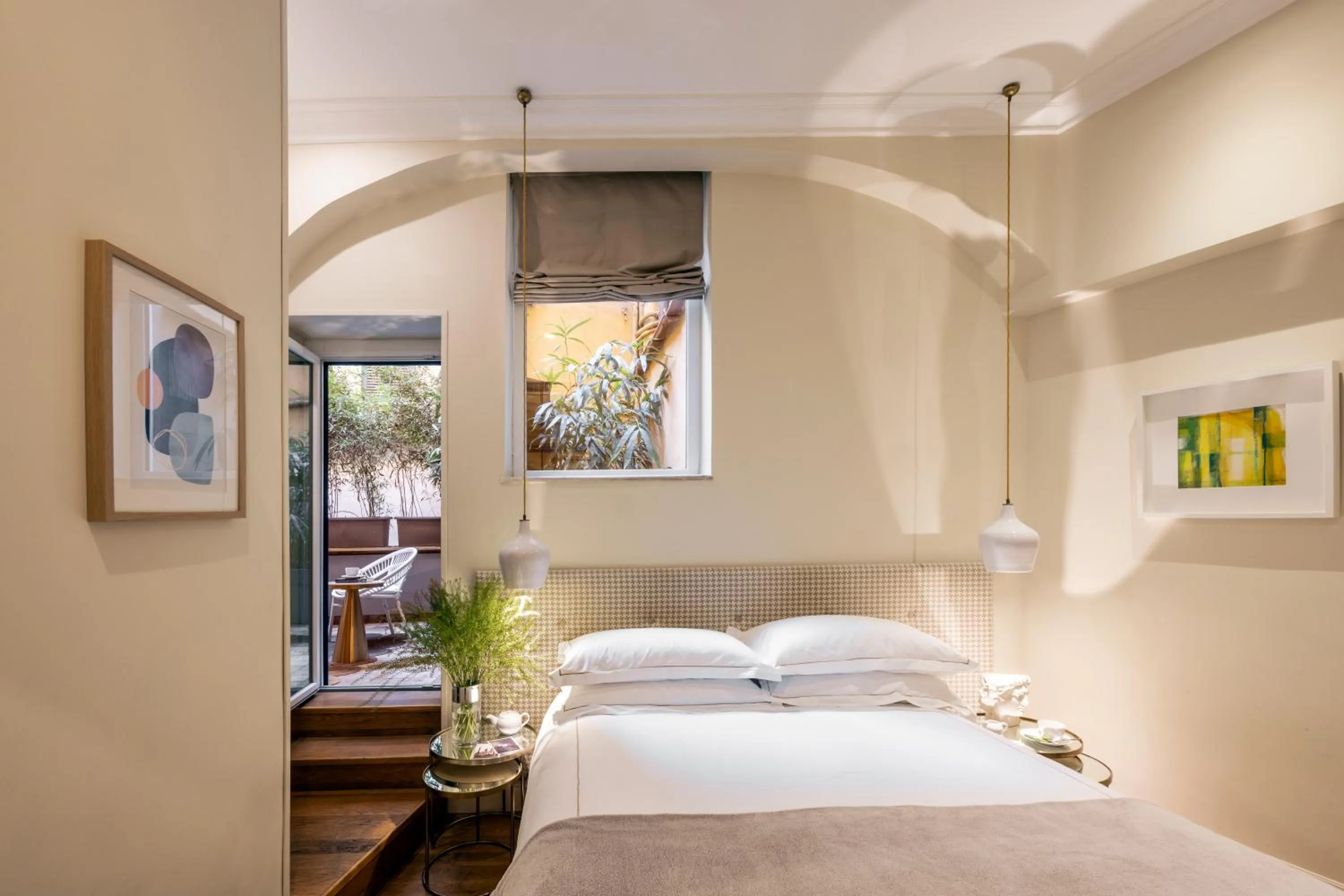 Patio, Bed in Nerva Boutique Hotel
