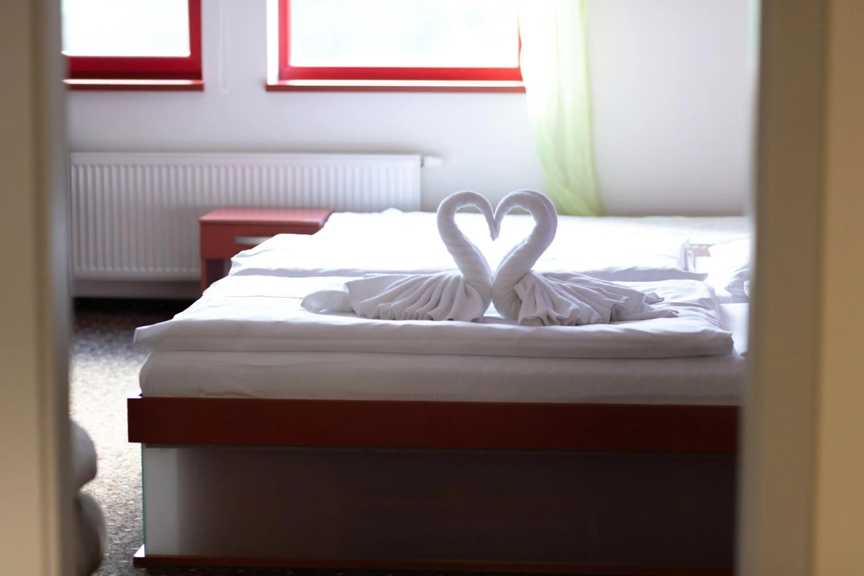 Bed in Hotel Galaxie