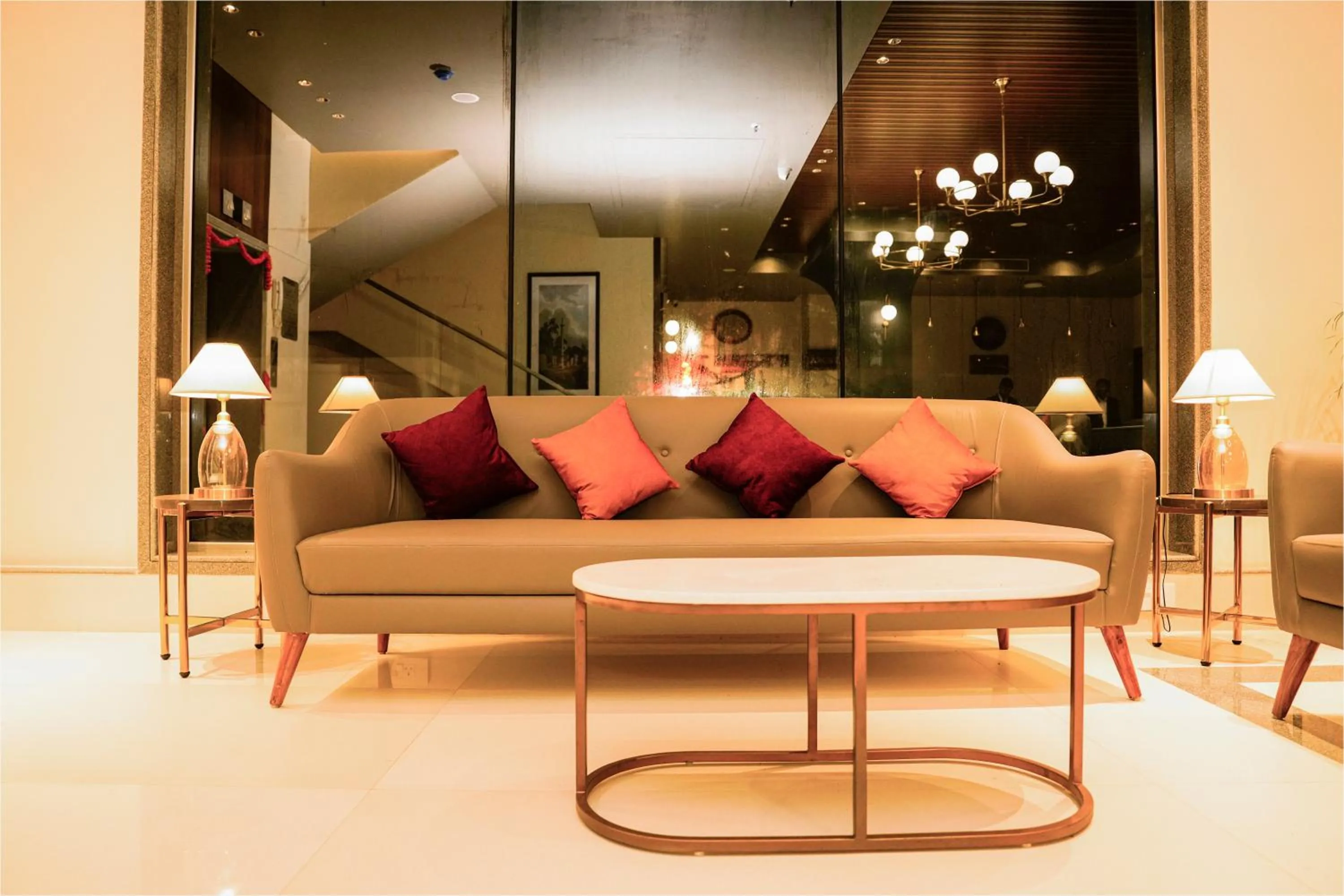 Lobby or reception in The Grand Sona