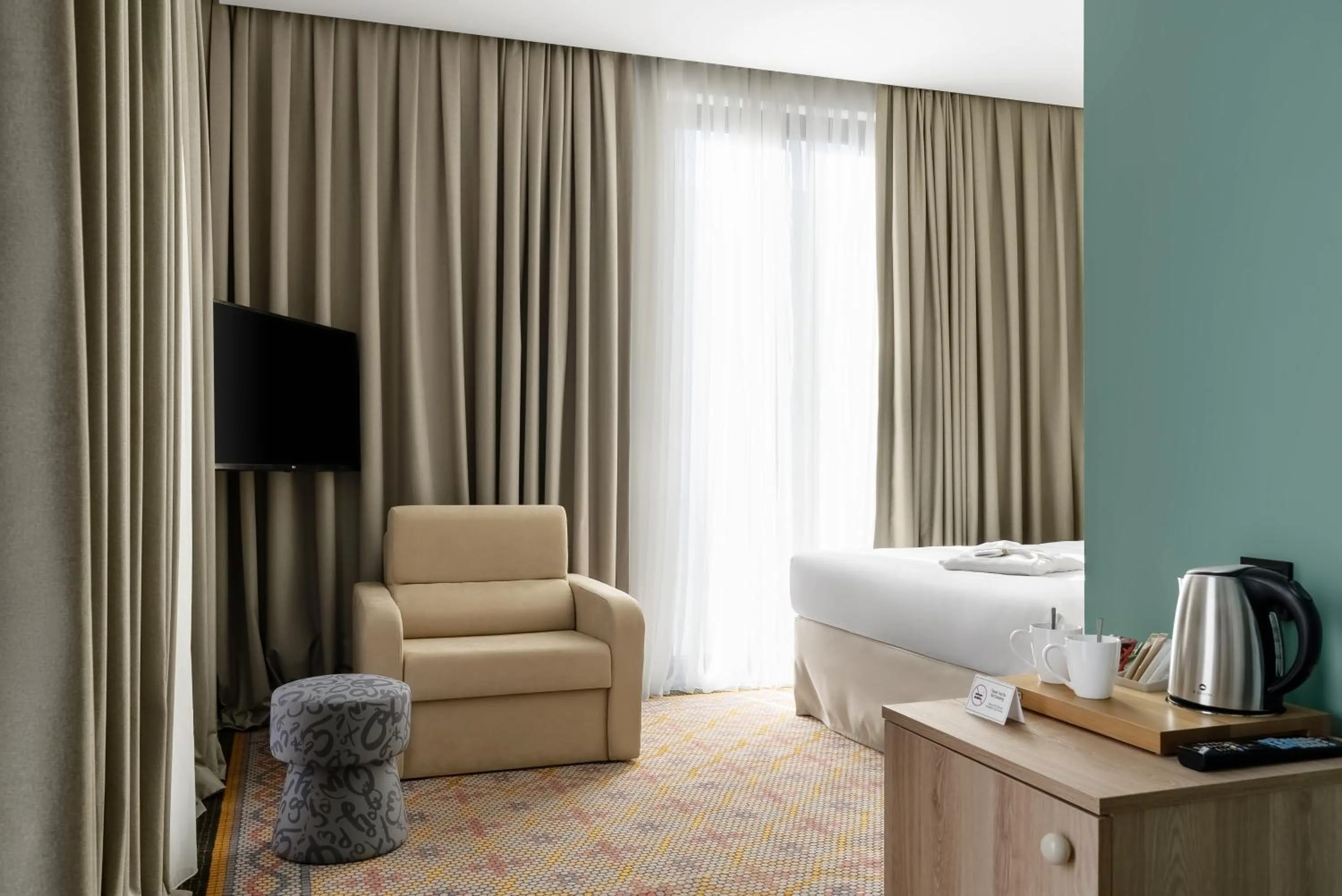 Bed in ibis Styles Old Tbilisi