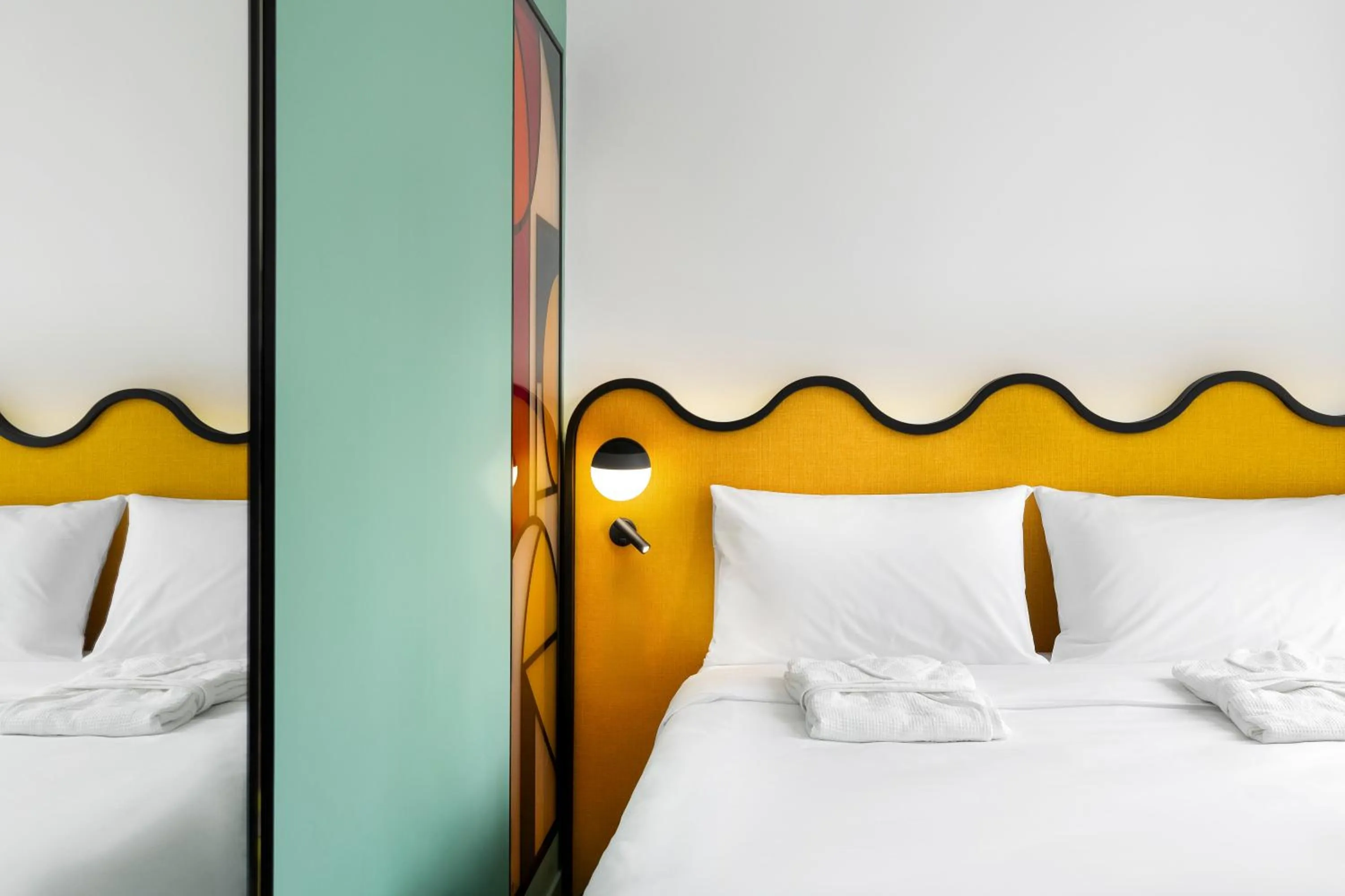 Bed in ibis Styles Old Tbilisi