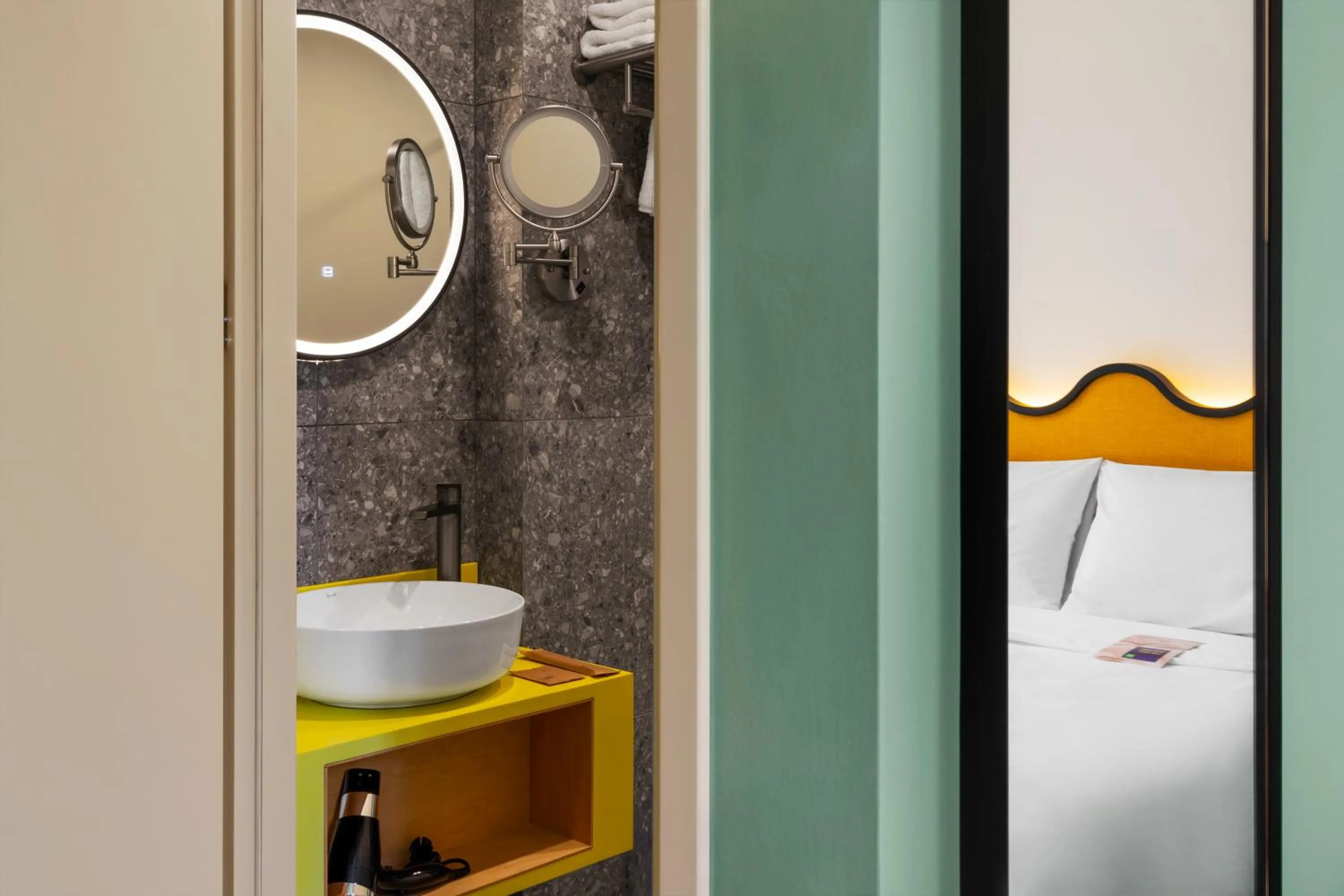 Bathroom in ibis Styles Old Tbilisi