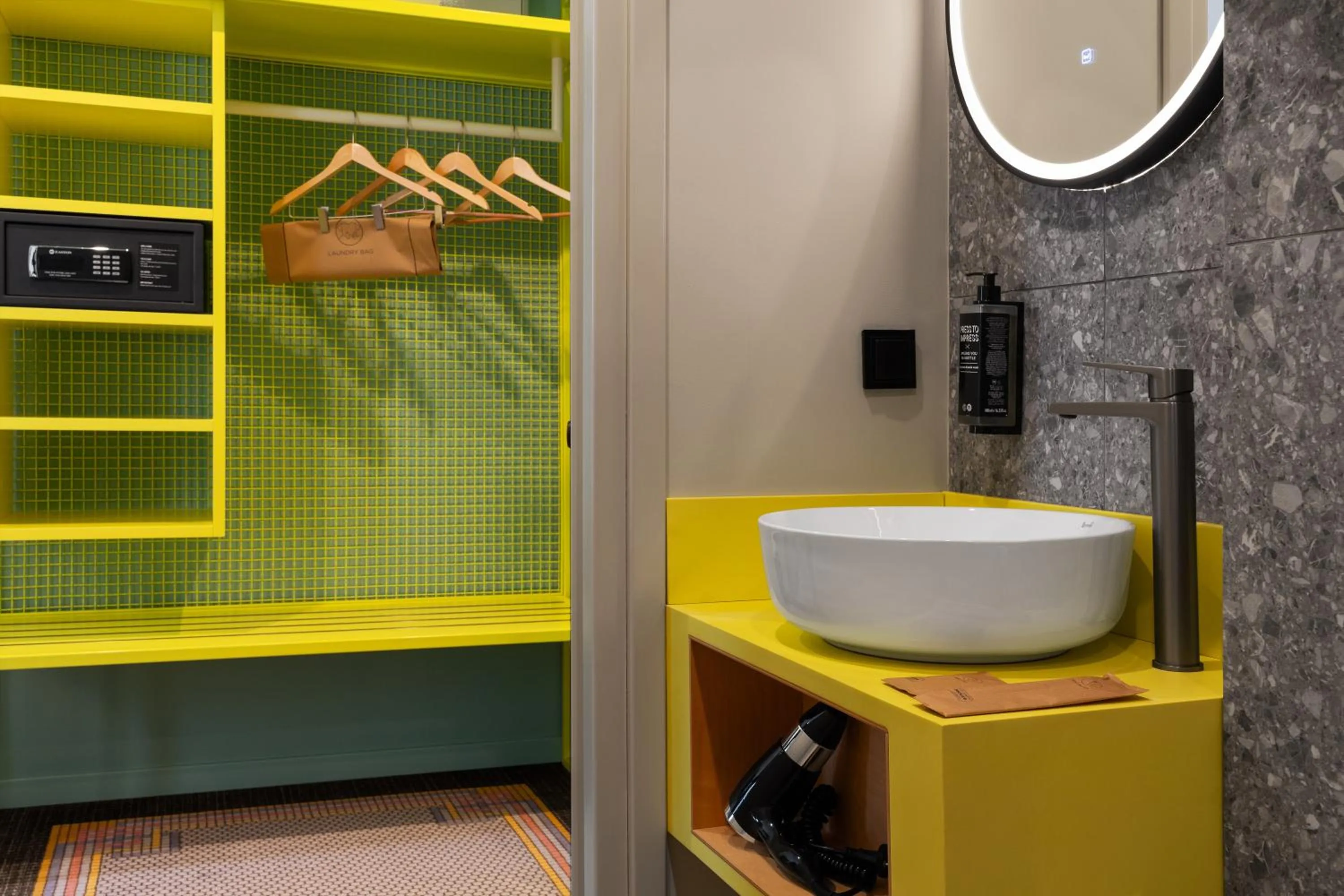 Bathroom in ibis Styles Old Tbilisi