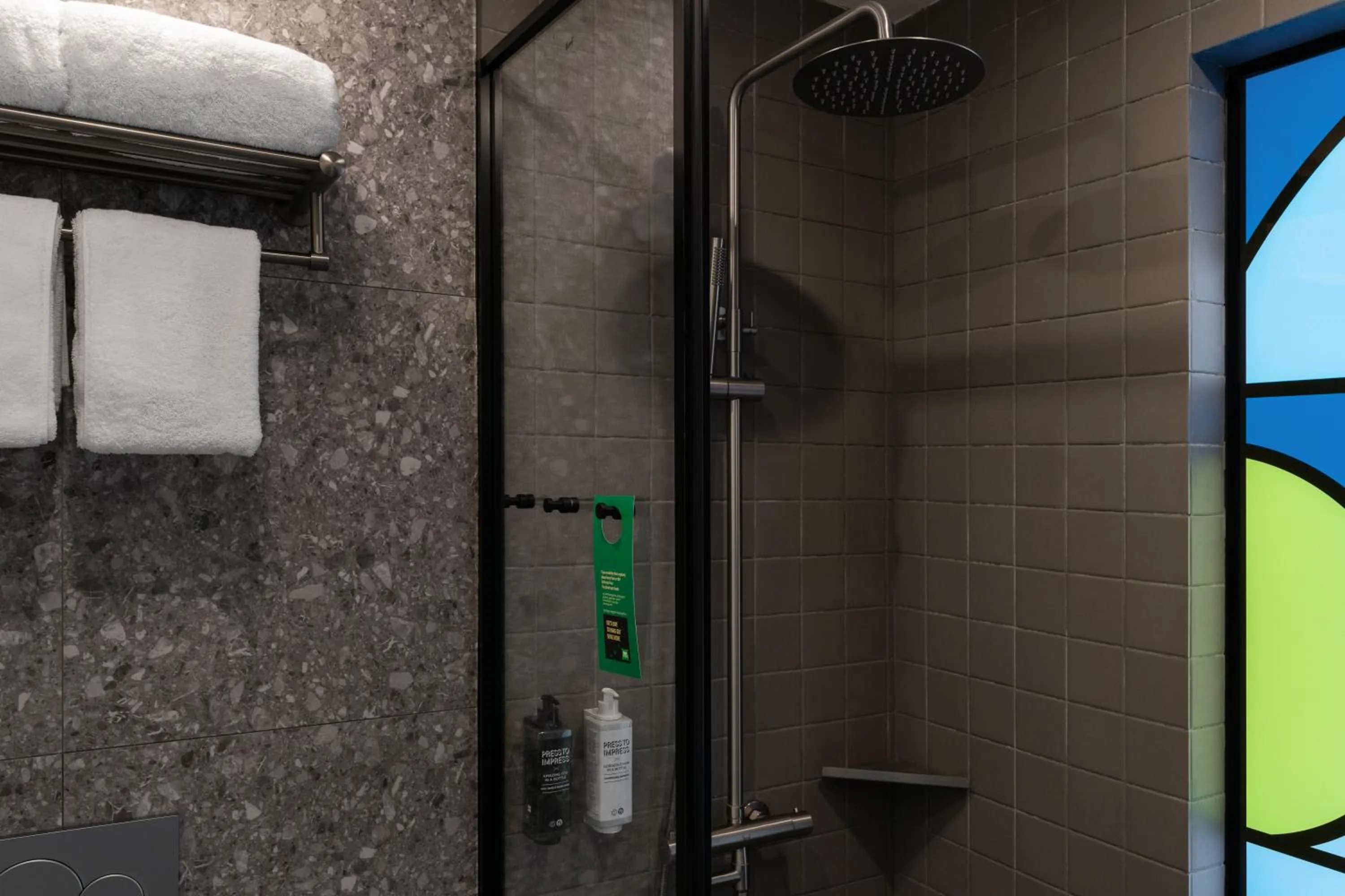 Bathroom in ibis Styles Old Tbilisi