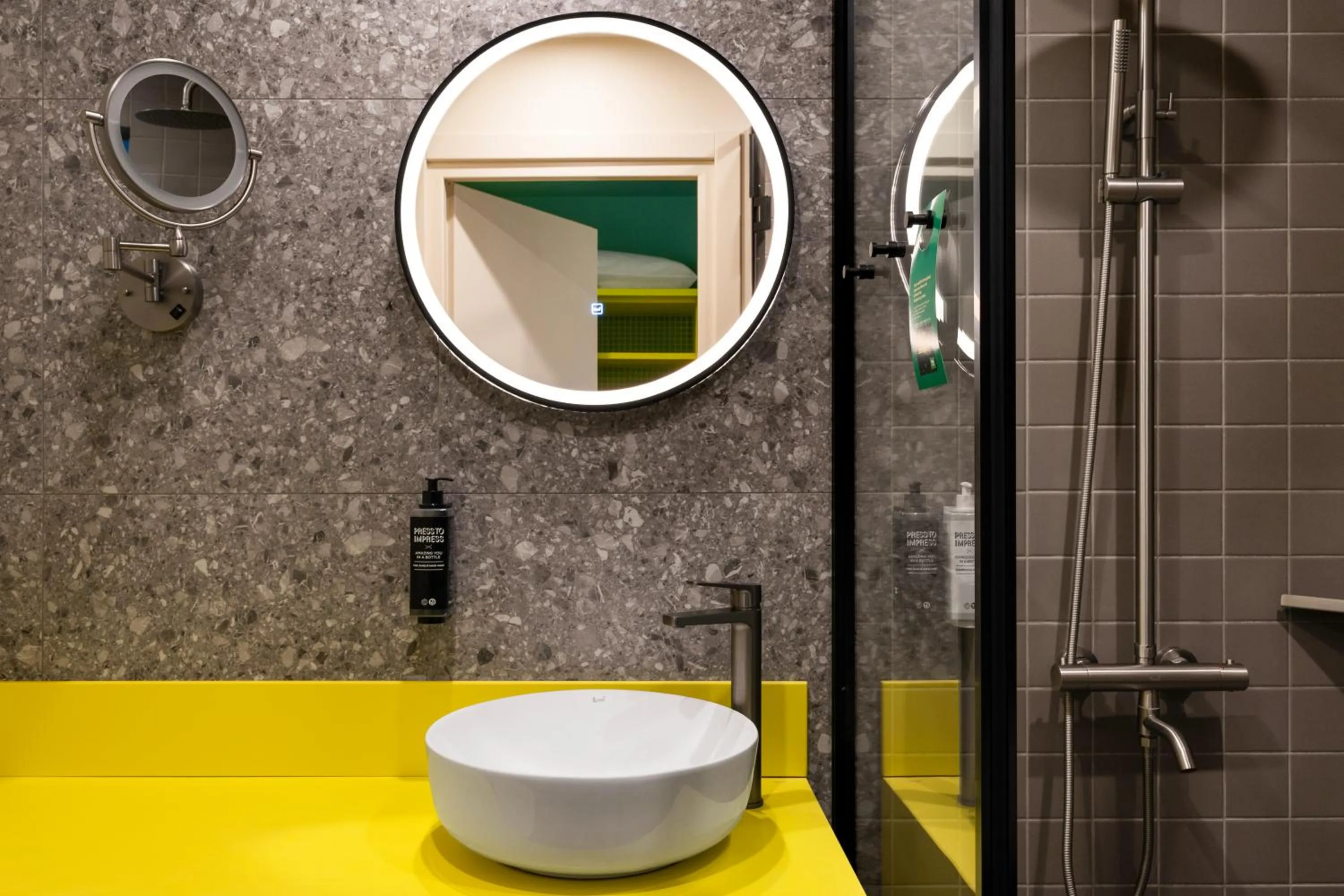 Bathroom in ibis Styles Old Tbilisi