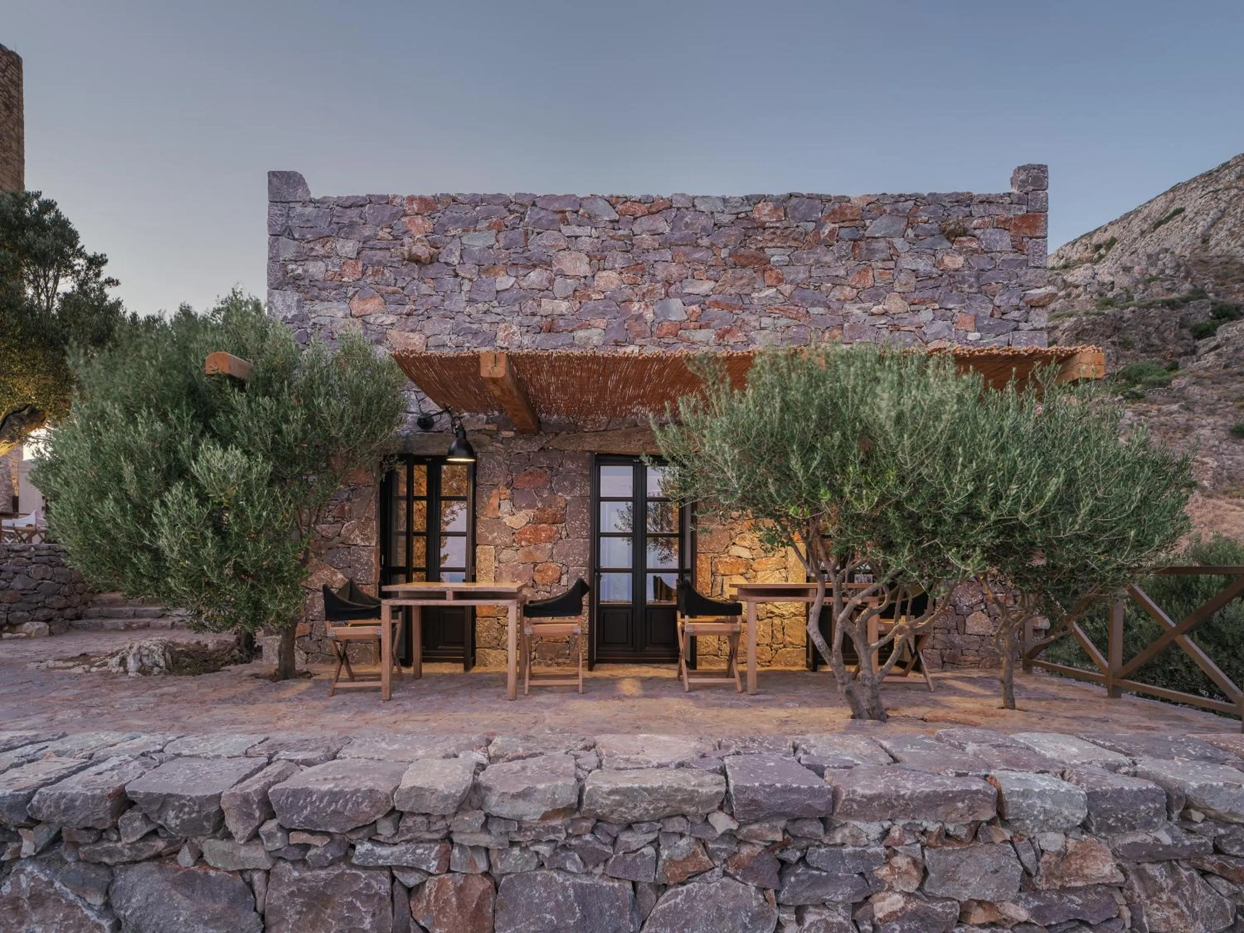 Facade/entrance in Tainaron Blue Retreat