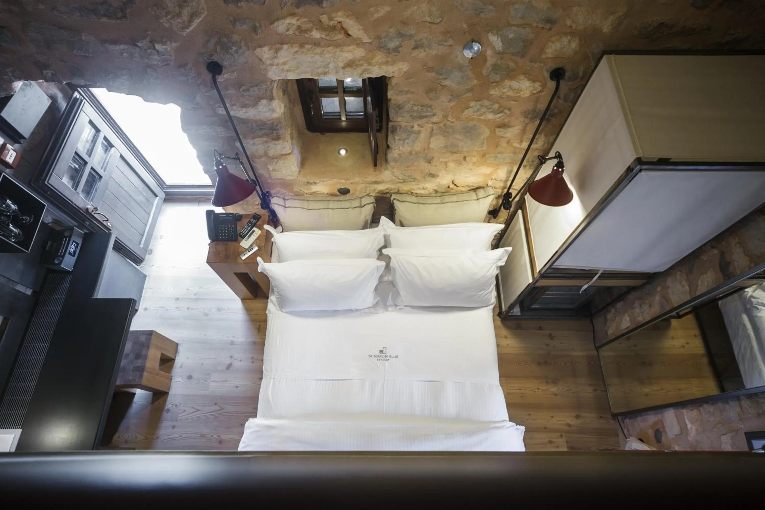 Bed in Tainaron Blue Retreat