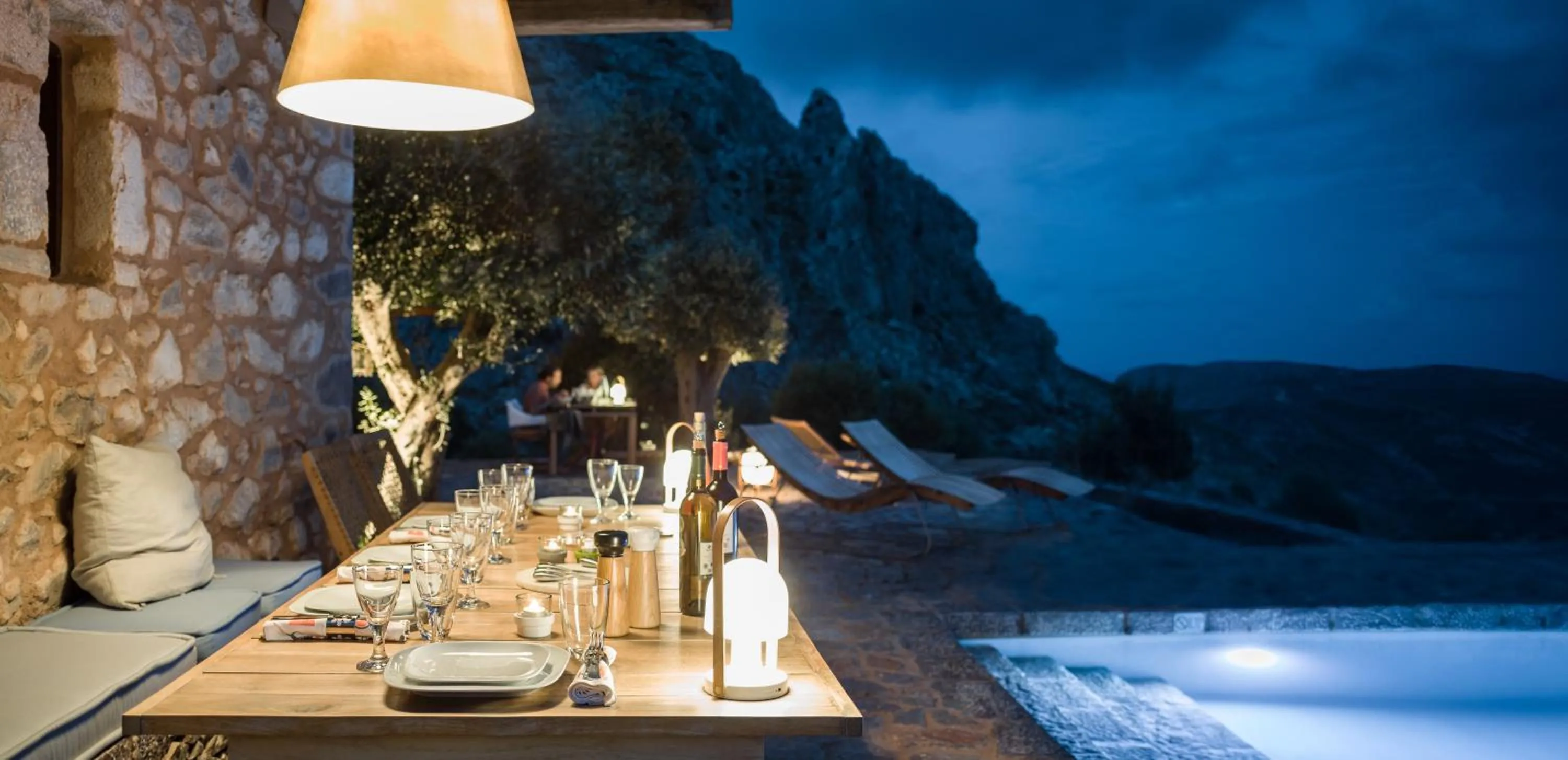 Restaurant/places to eat in Tainaron Blue Retreat