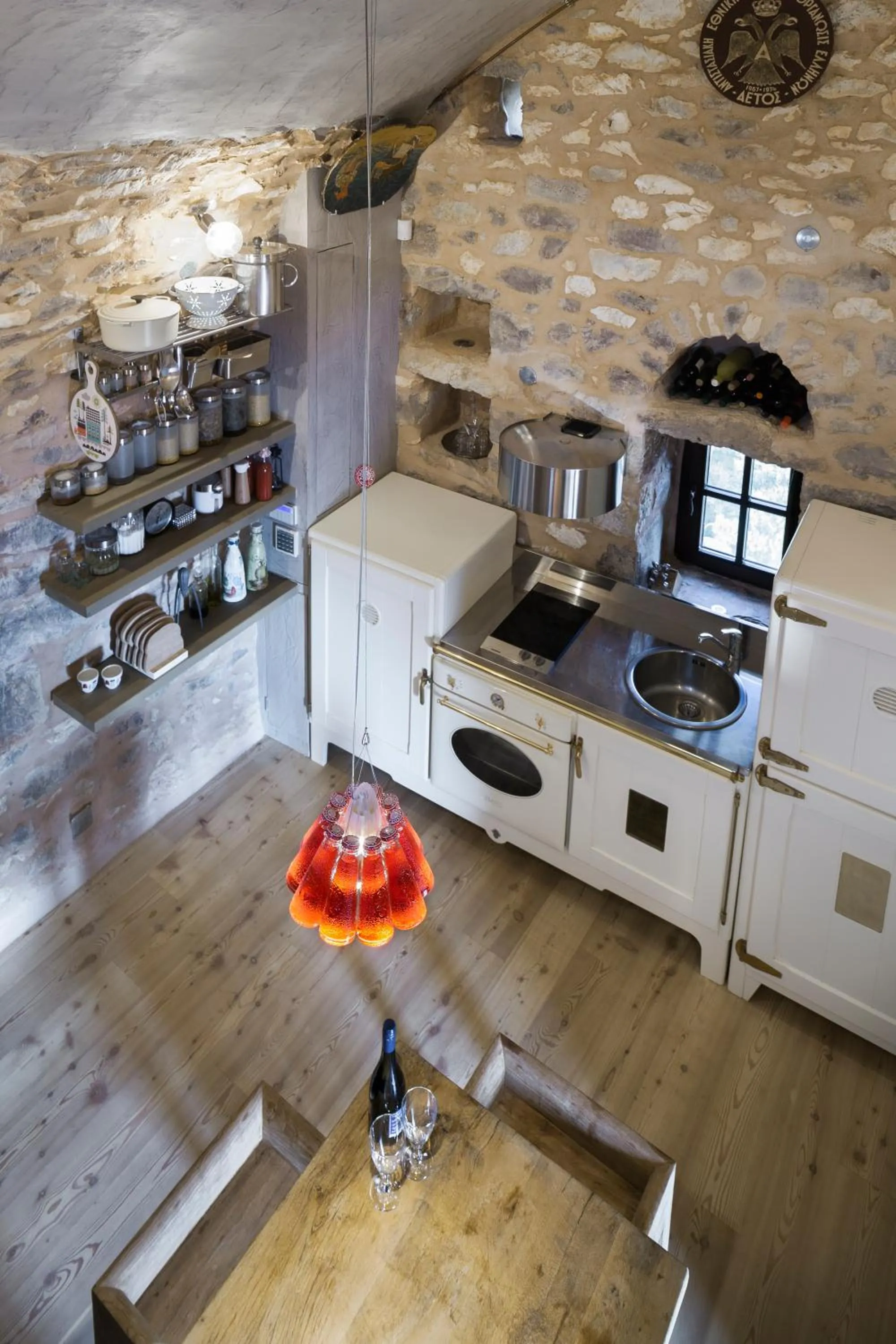 Kitchen or kitchenette in Tainaron Blue Retreat