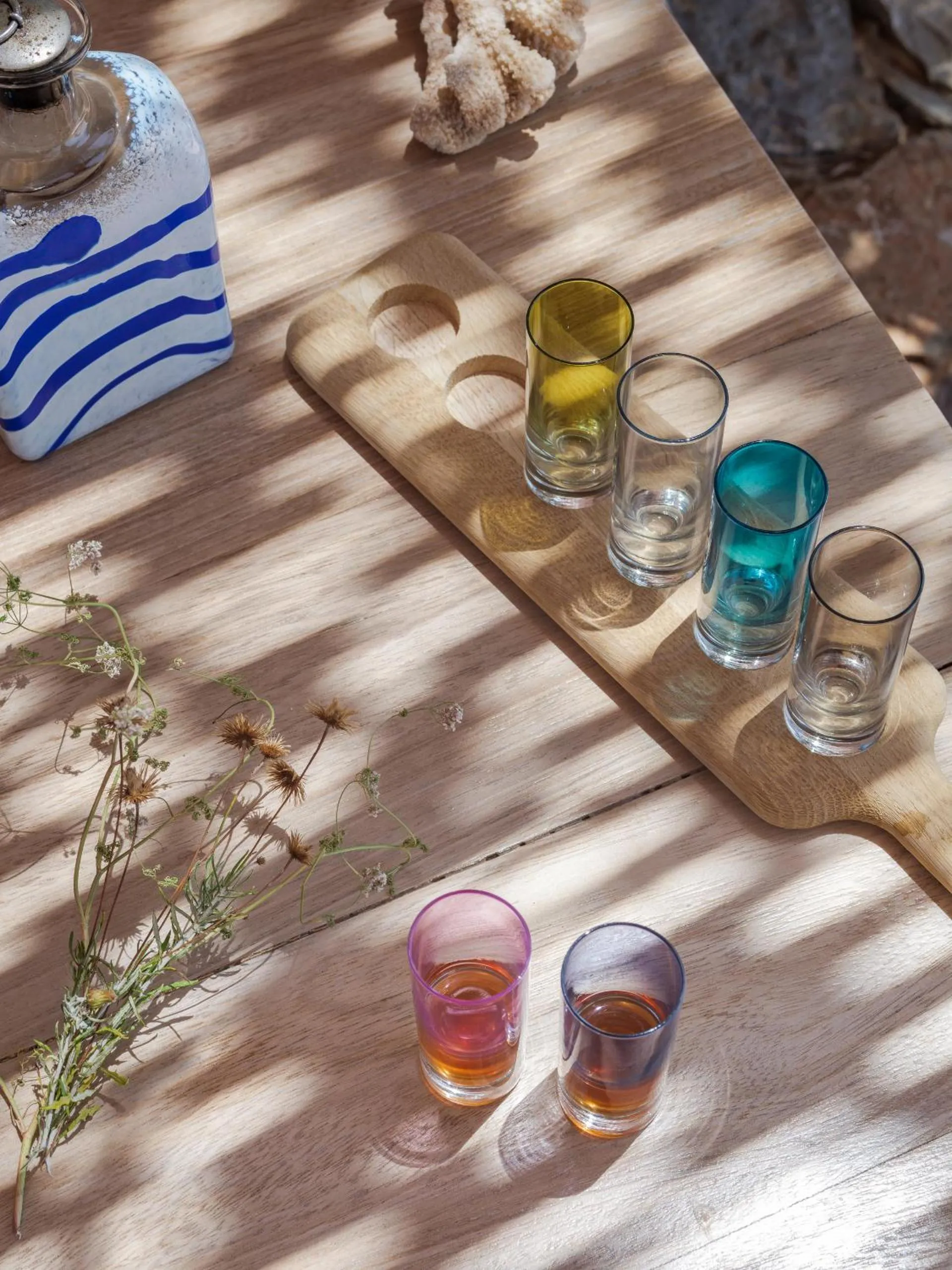 Drinks in Tainaron Blue Retreat