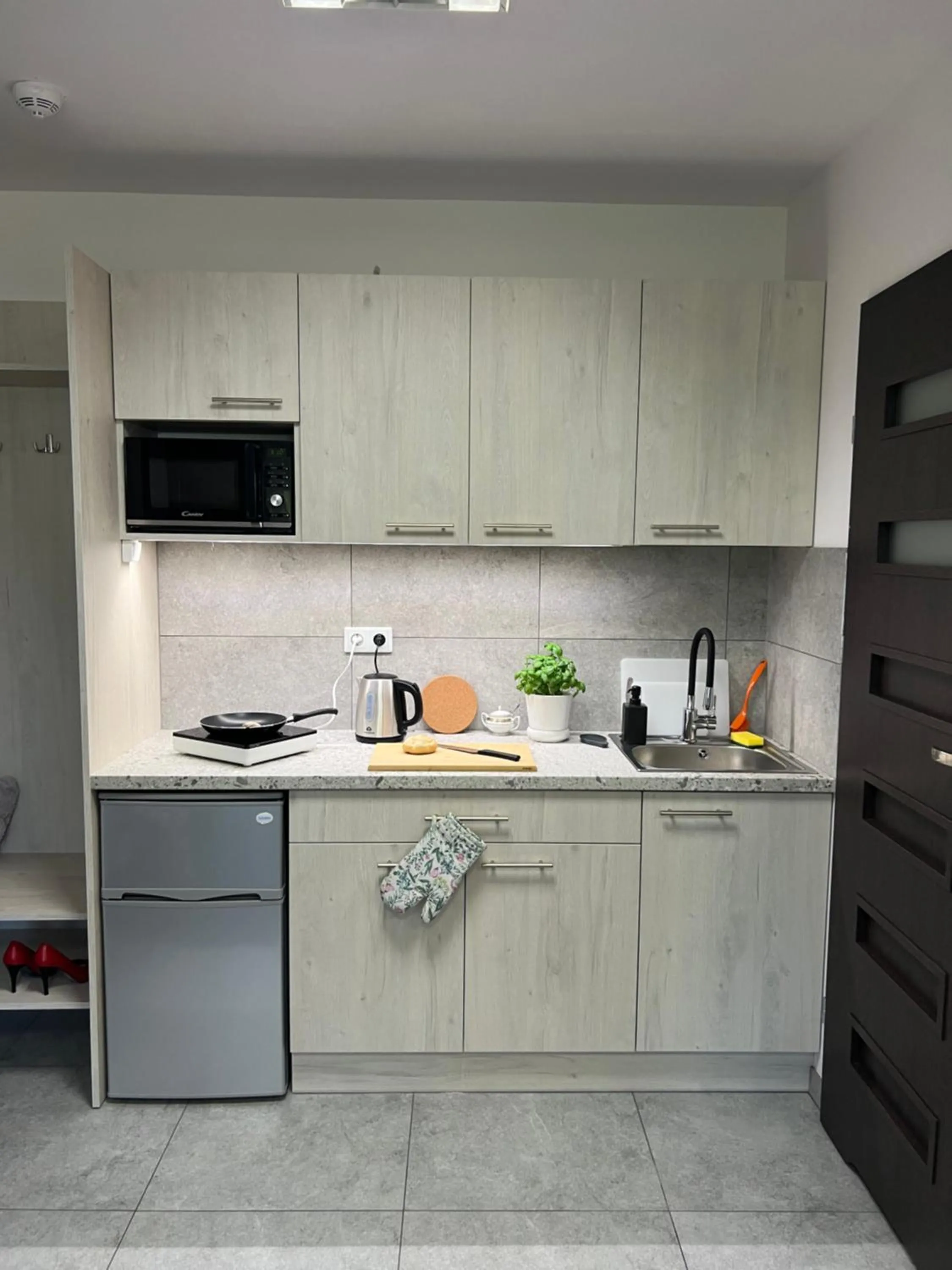 Kitchen or kitchenette in Krakstop apartamenty