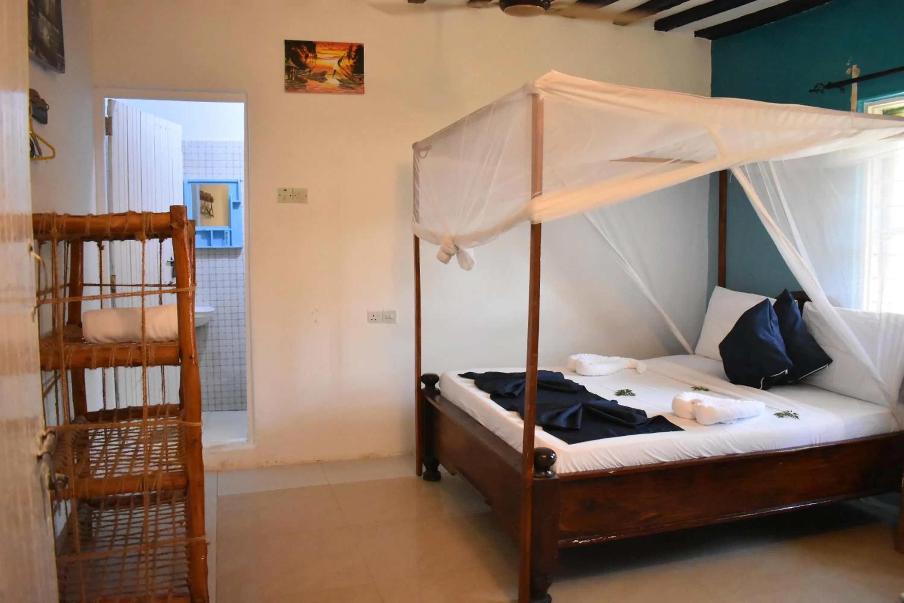 Bed in La Neisha Hotel Nungwi