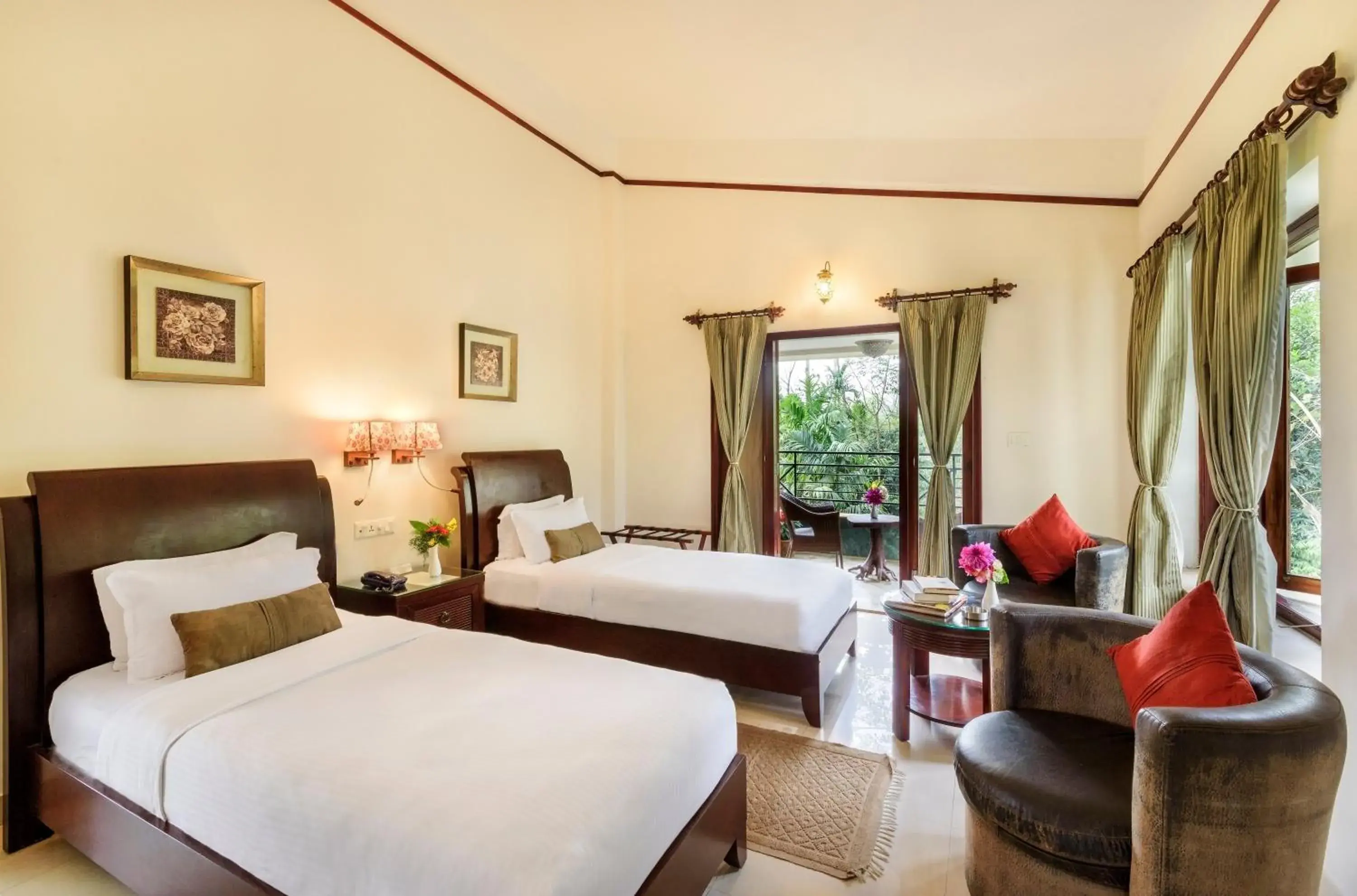 Superior Twin Room in The Riverwood Forest Retreat Dooars - fully vaccinated staff Superior Twin Room in The Riverwood Forest Retreat Dooars - fully vaccinated staff