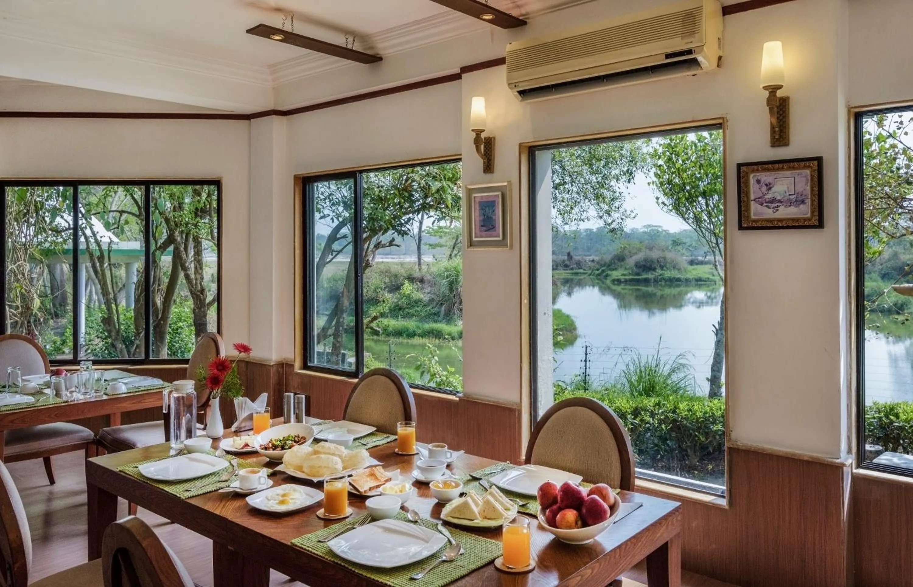 Restaurant/places to eat in The Riverwood Forest Retreat Dooars - fully vaccinated staff