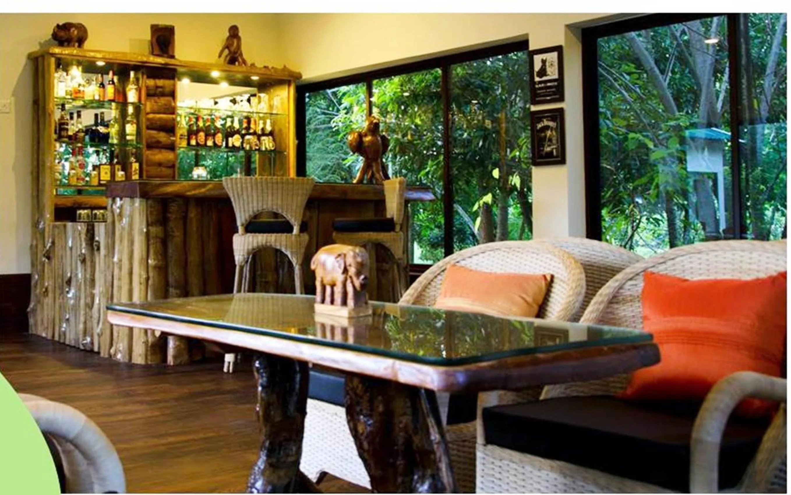 Lounge or bar in The Riverwood Forest Retreat Dooars - fully vaccinated staff