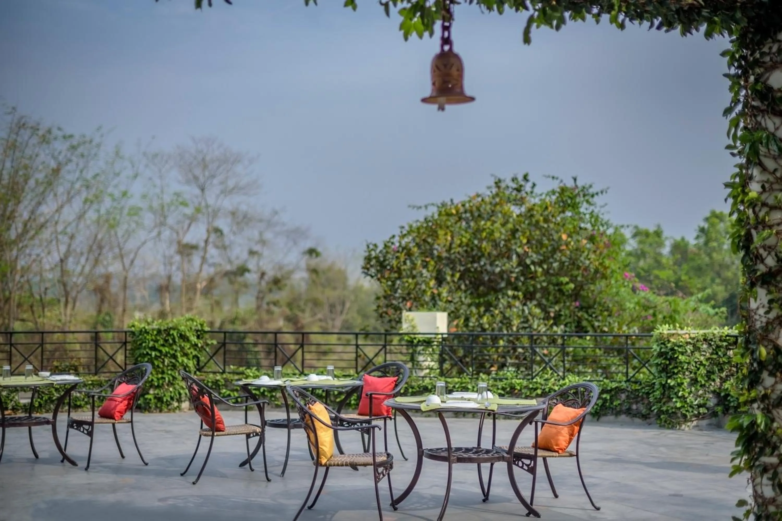 Dining area in The Riverwood Forest Retreat Dooars - fully vaccinated staff
