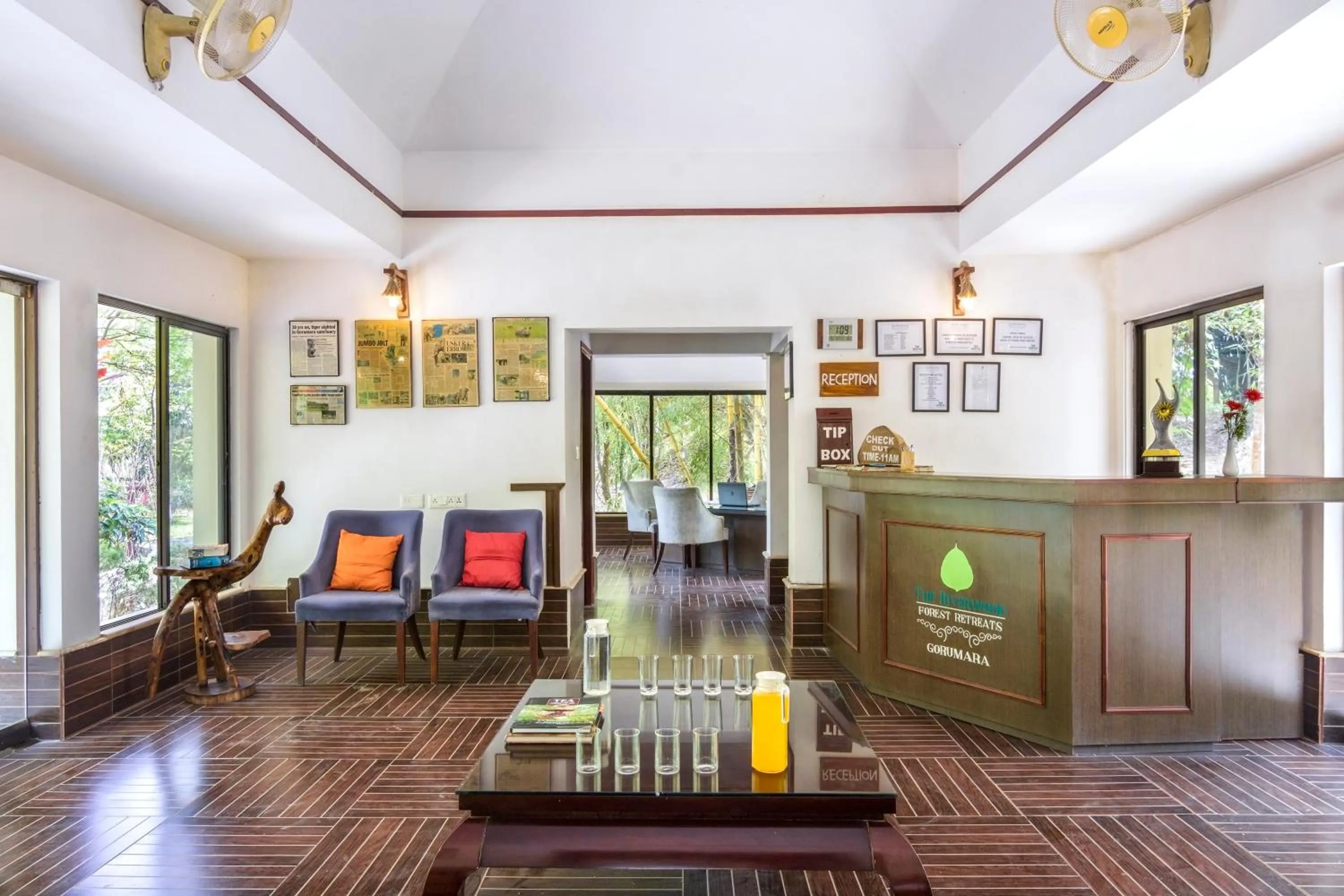 Lobby or reception in The Riverwood Forest Retreat Dooars - fully vaccinated staff