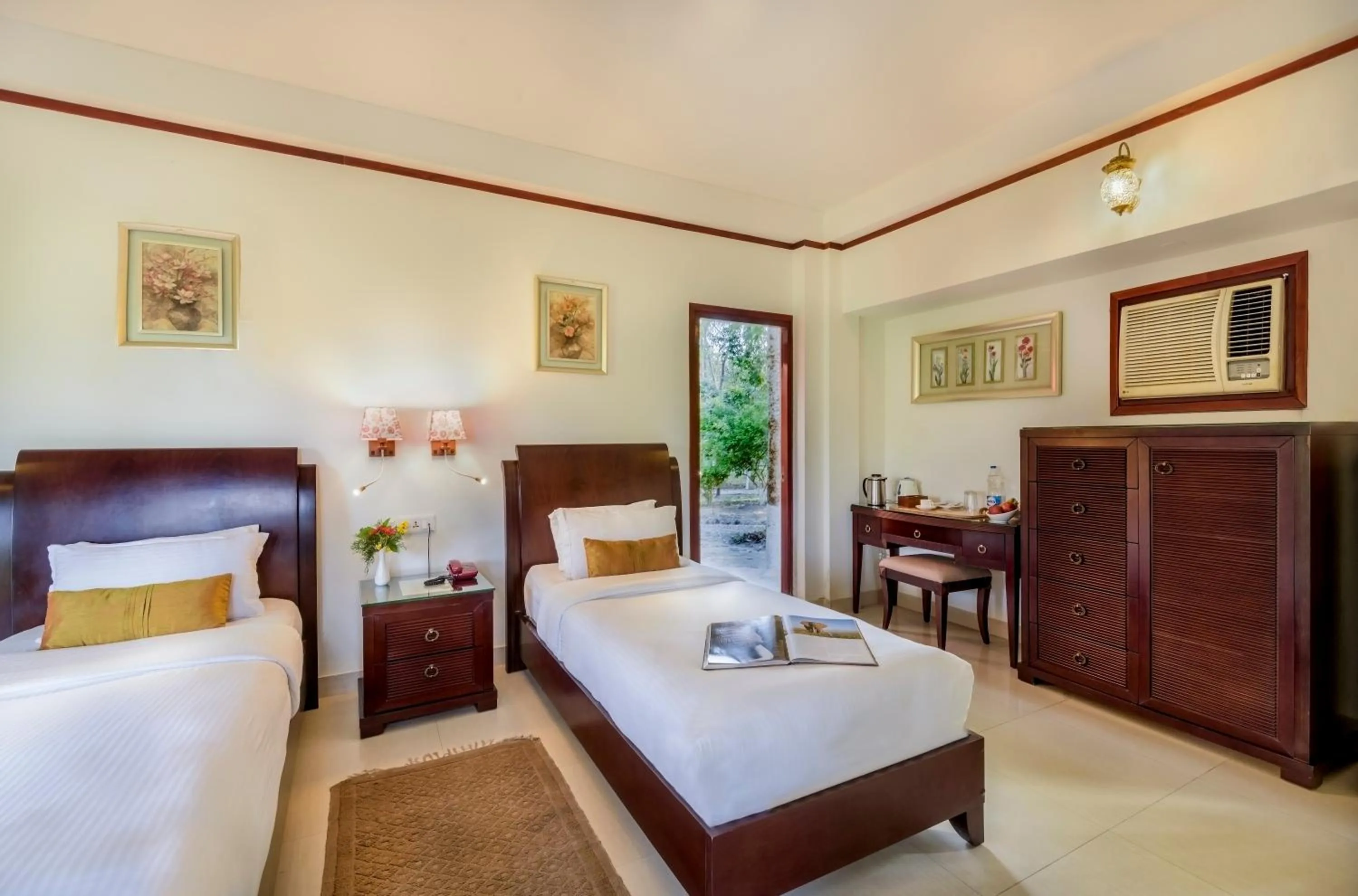 Bed in The Riverwood Forest Retreat Dooars - fully vaccinated staff