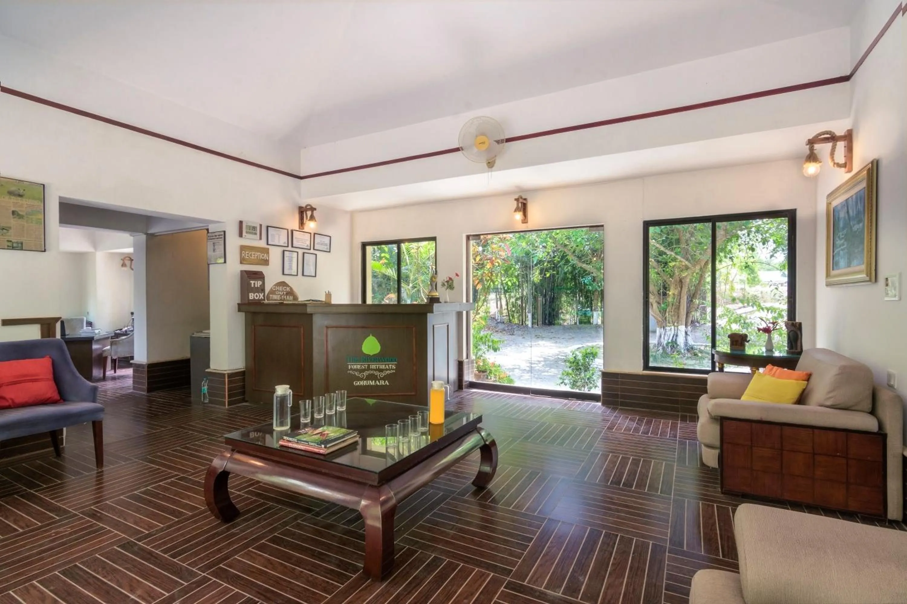 Lobby or reception in The Riverwood Forest Retreat Dooars - fully vaccinated staff