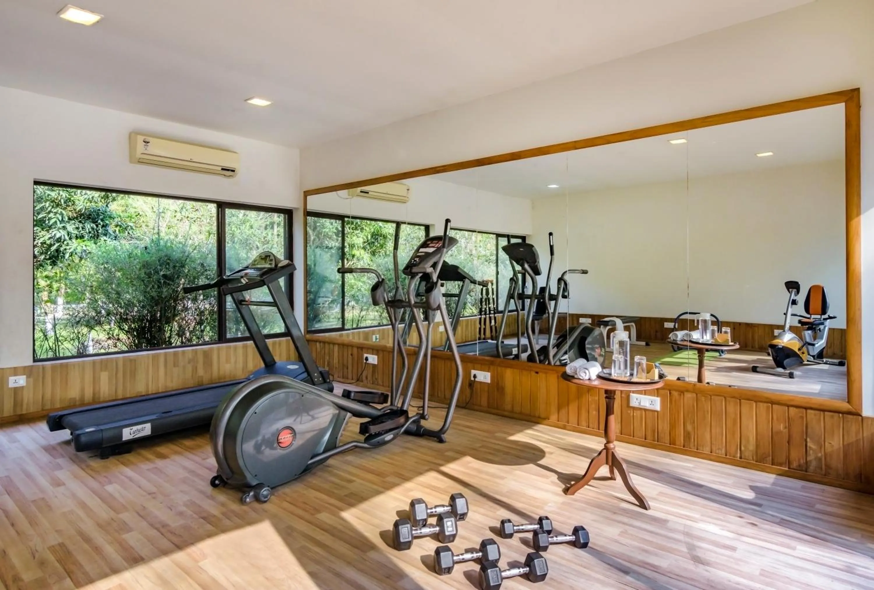 Fitness centre/facilities in The Riverwood Forest Retreat Dooars - fully vaccinated staff