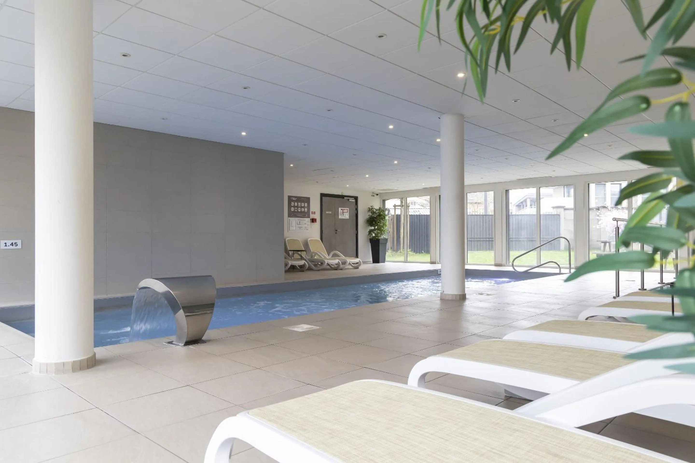 Swimming pool in Appart Hotel Odalys City Colmar La Rose d'Argent
