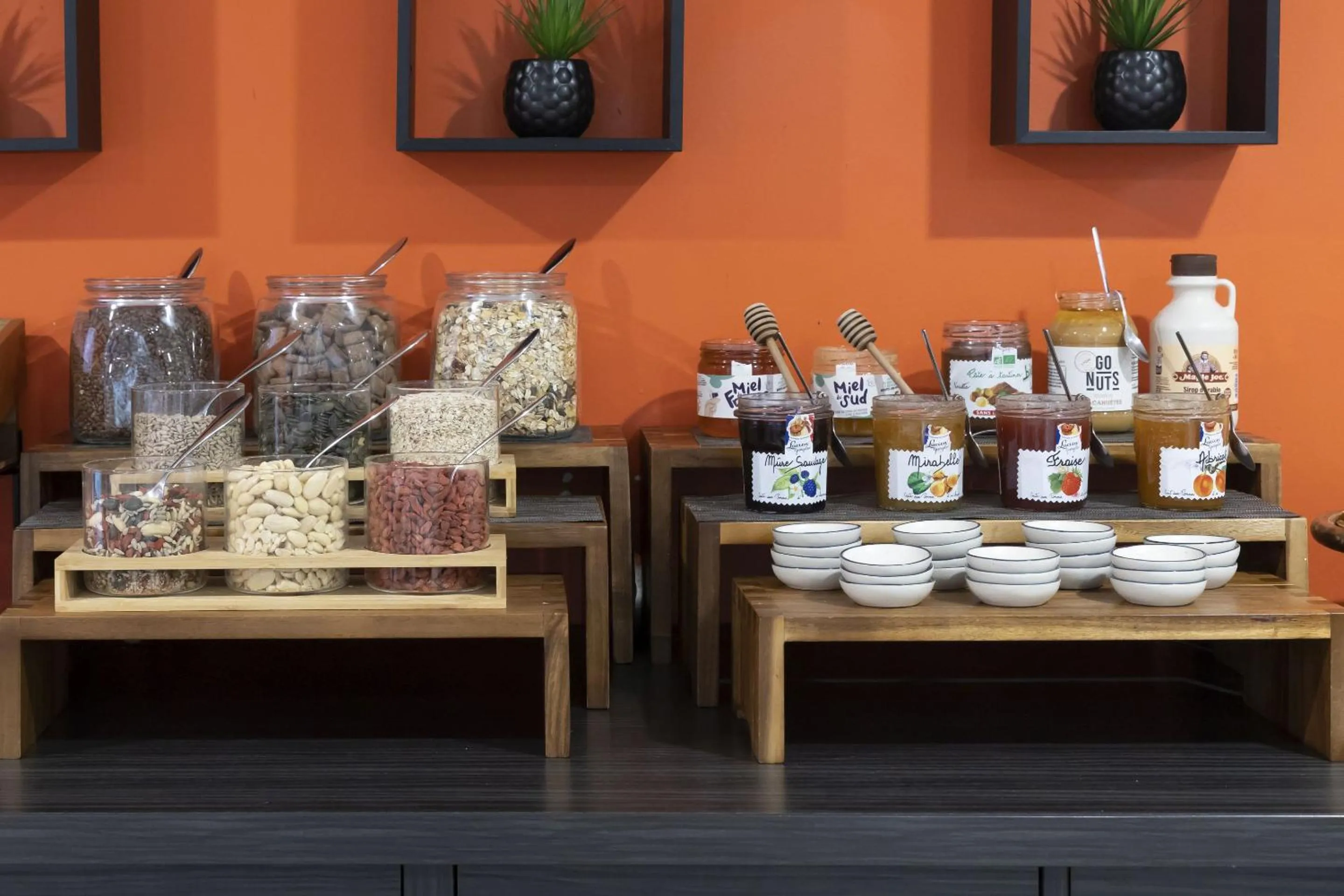 Buffet breakfast in Appart Hotel Odalys City Colmar La Rose d'Argent