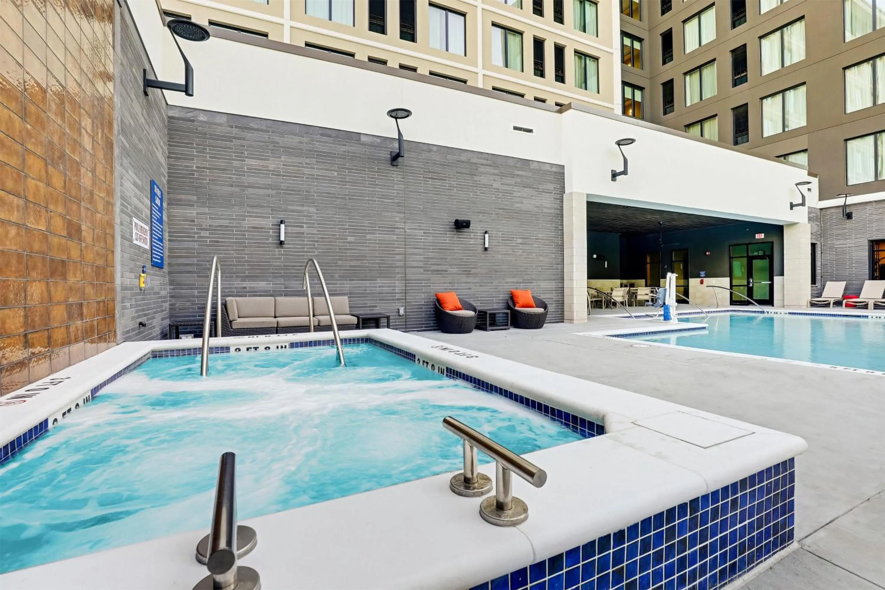 Pool view in Drury Plaza Hotel North Charleston