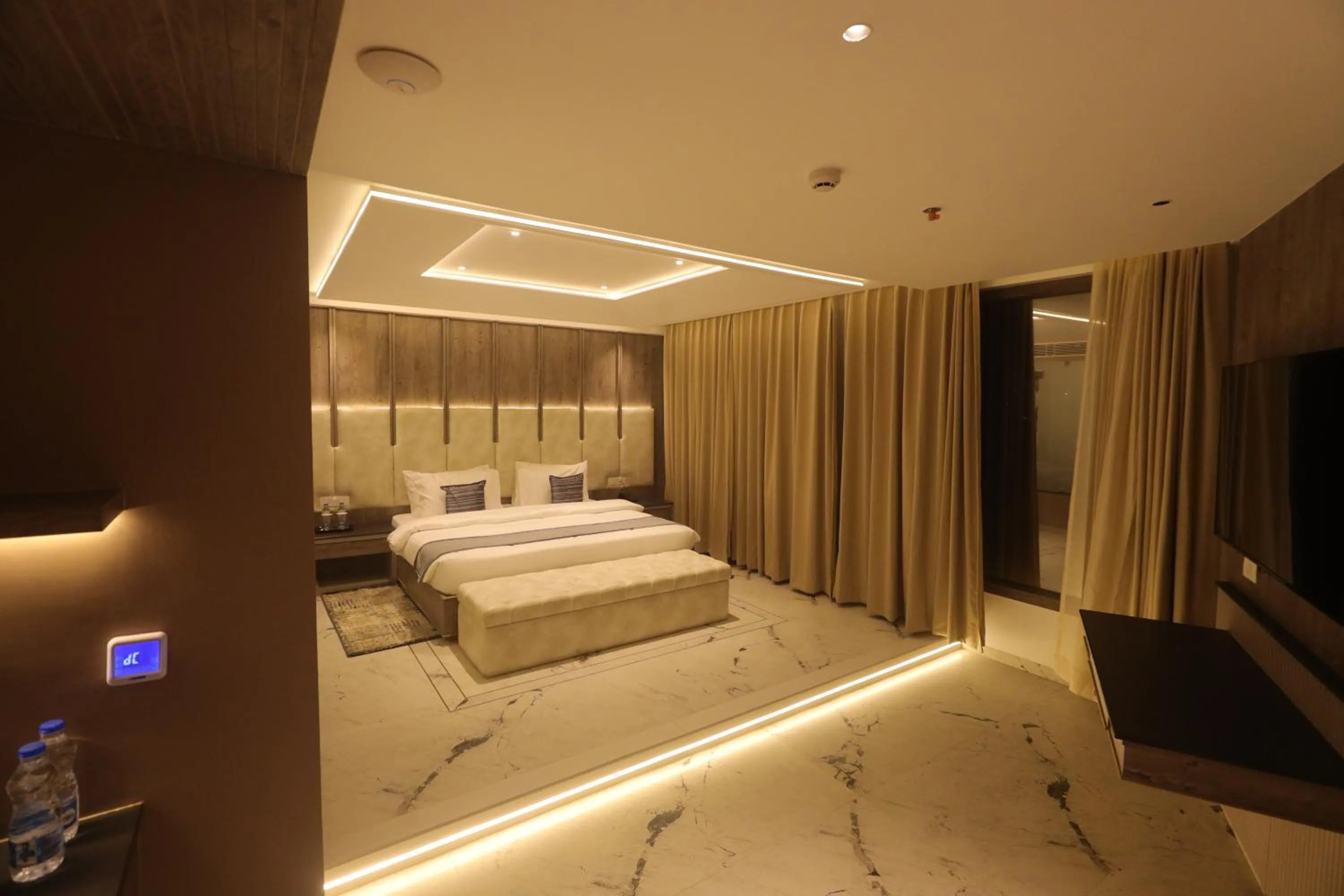 Bed in Sapphire Blue