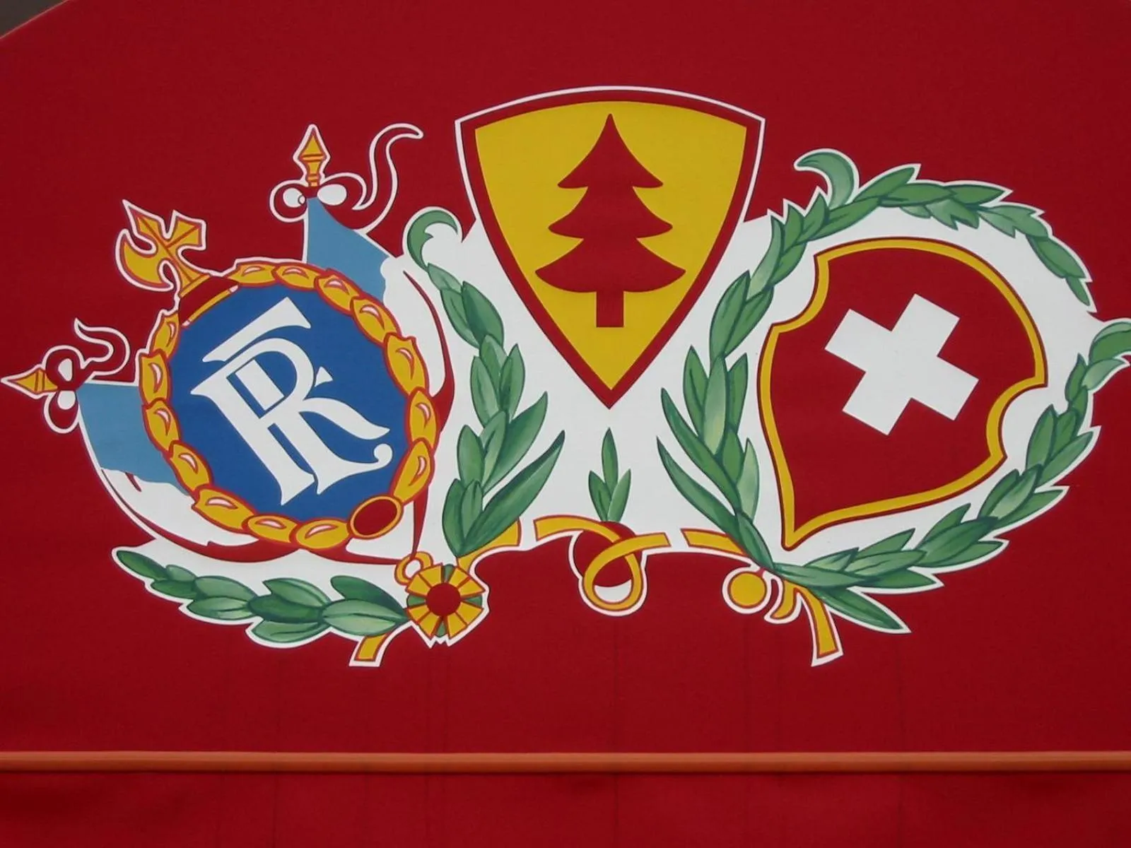 Decorative detail in Logis hôtel Arbez Franco Suisse