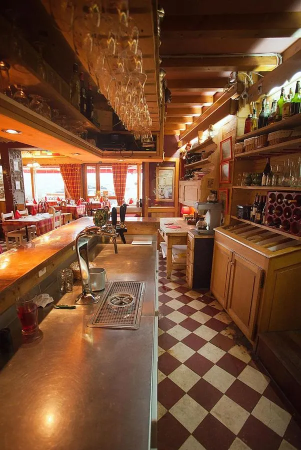 Lounge or bar in Logis hôtel Arbez Franco Suisse