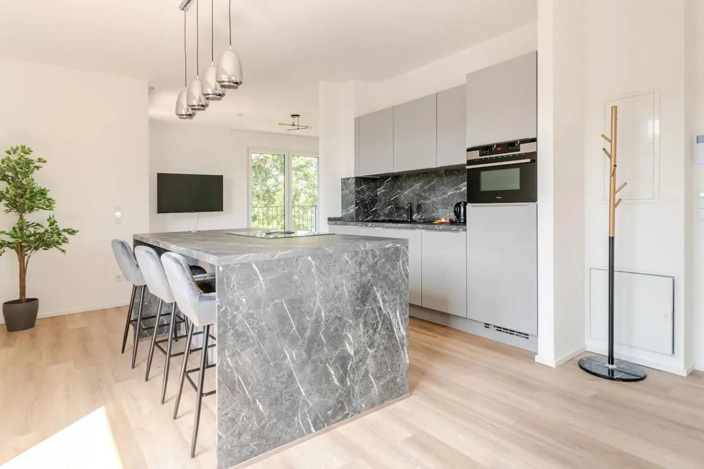 Kitchen or kitchenette in THE WOS Apartments