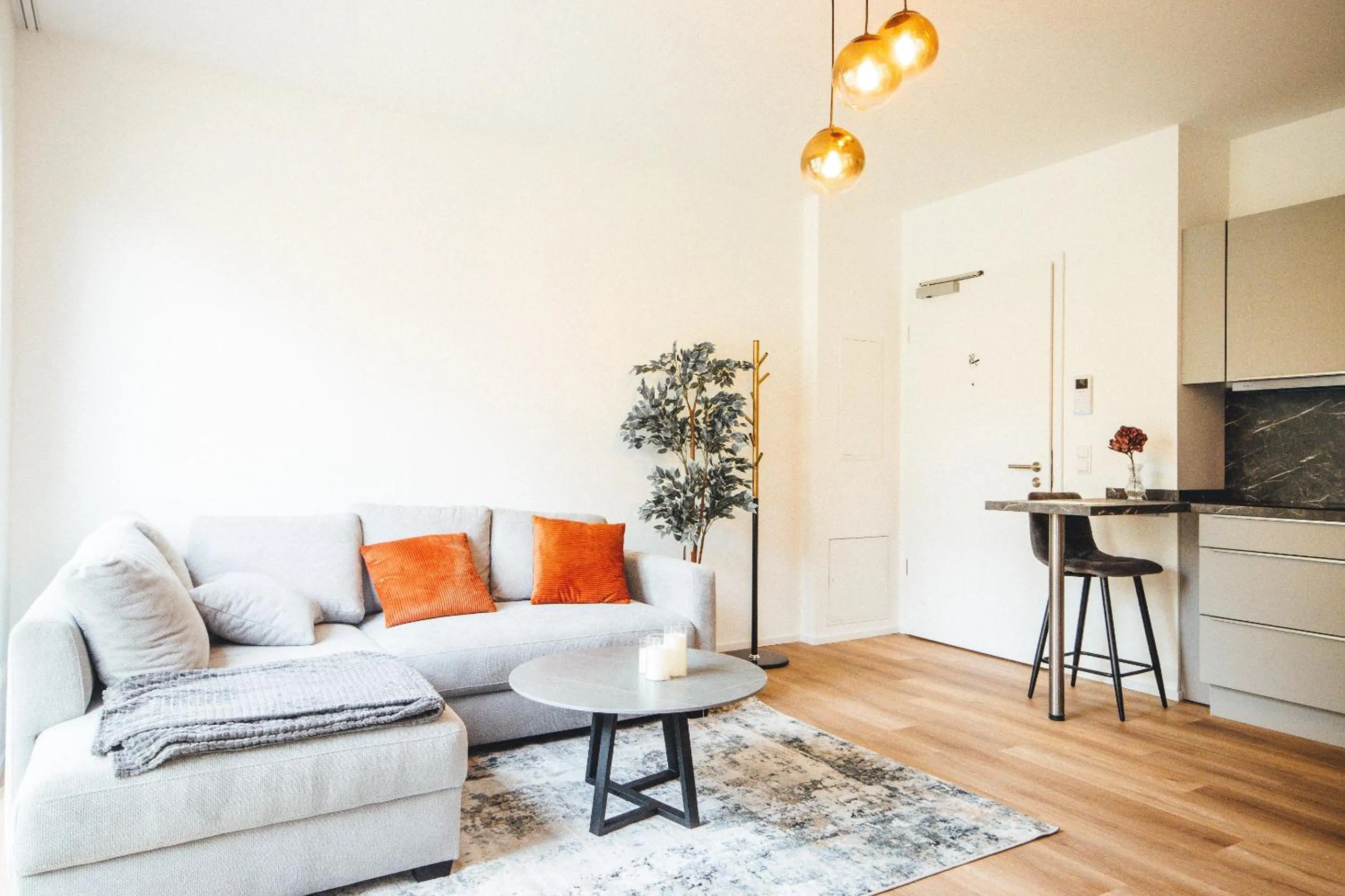 Living room in THE WOS Apartments