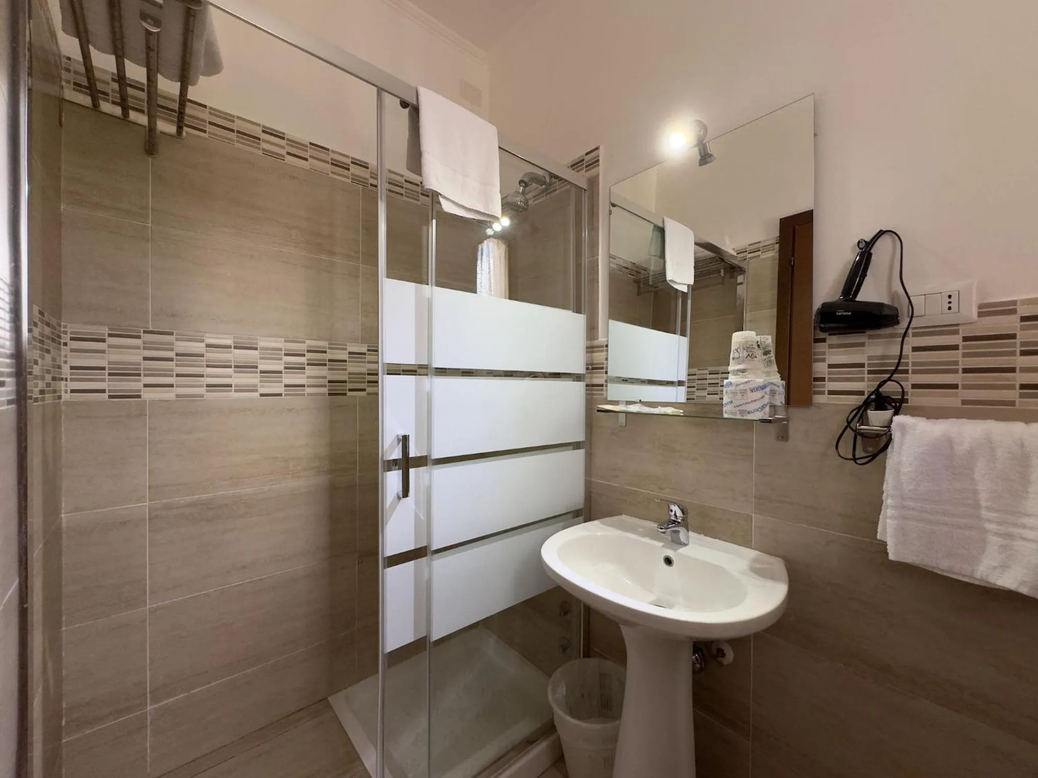Shower in Hotel Villa Robinia