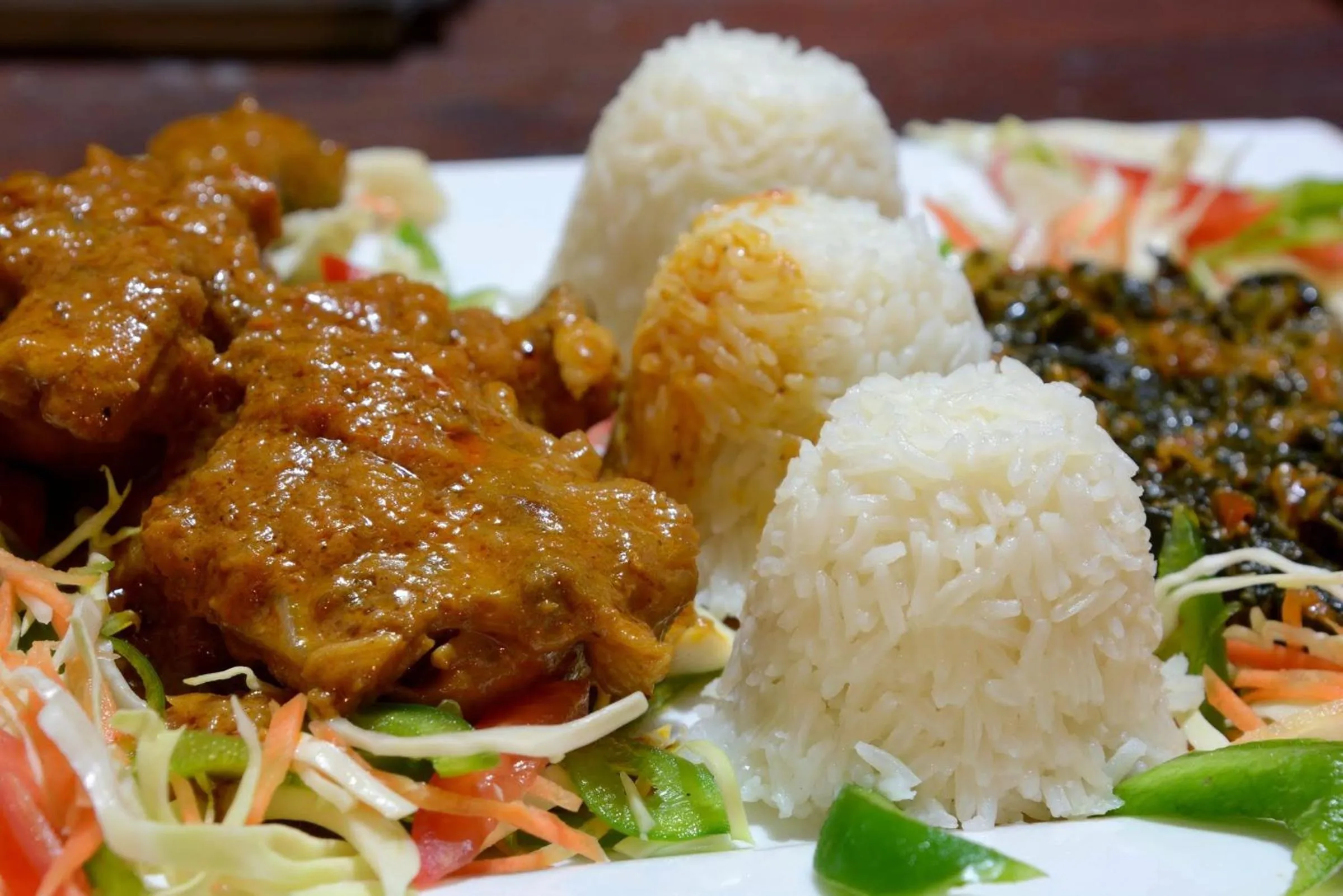 Food close-up in Kipepeo Lodge Zanzibar