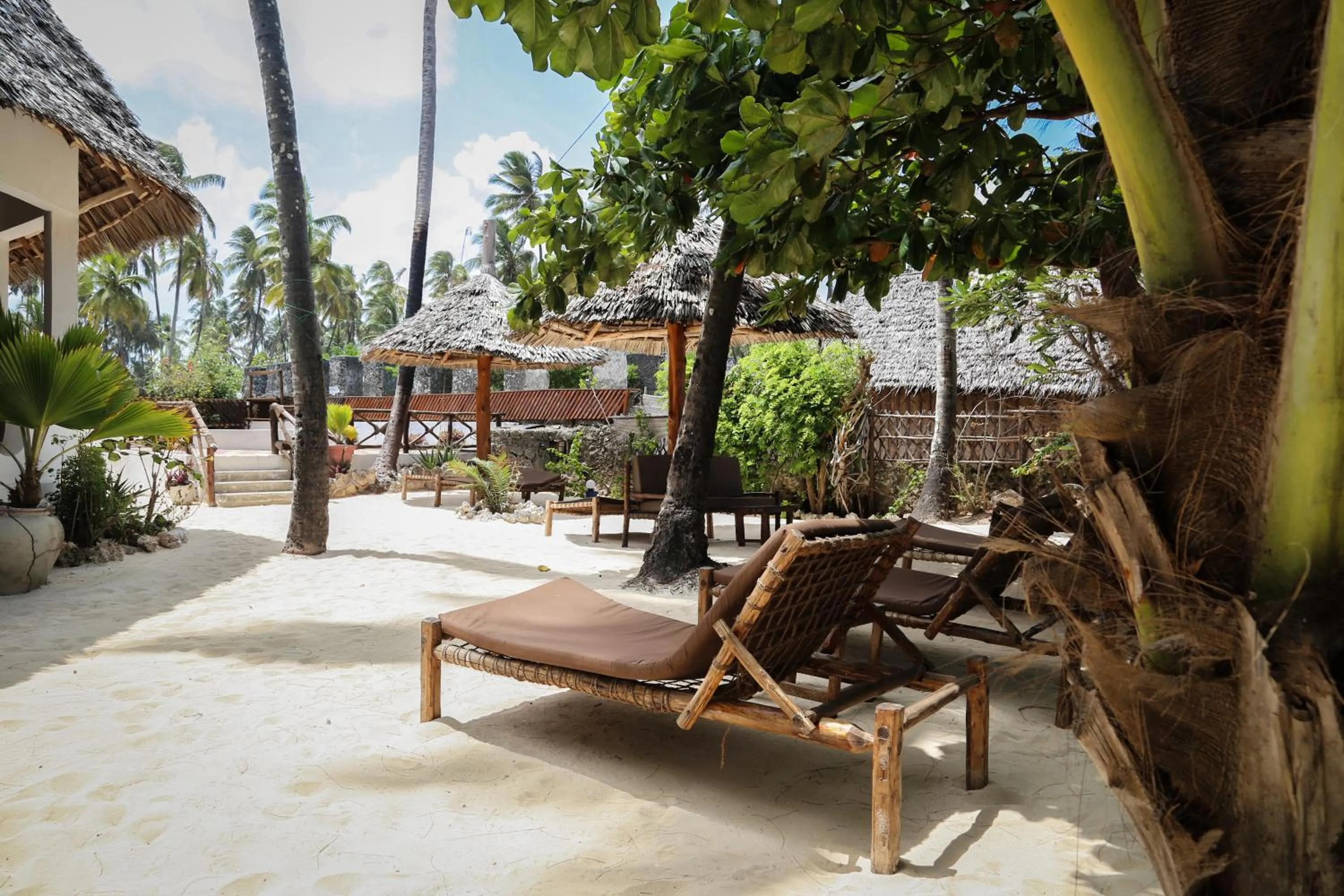 Beach in Kipepeo Lodge Zanzibar