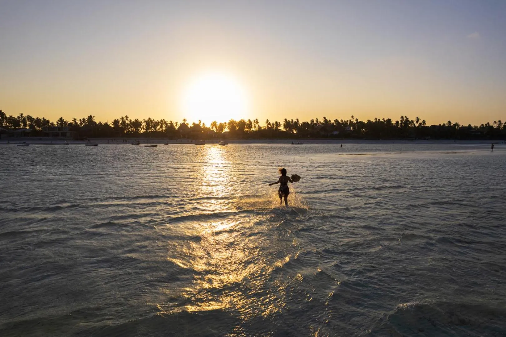 Sunset in Kipepeo Lodge Zanzibar