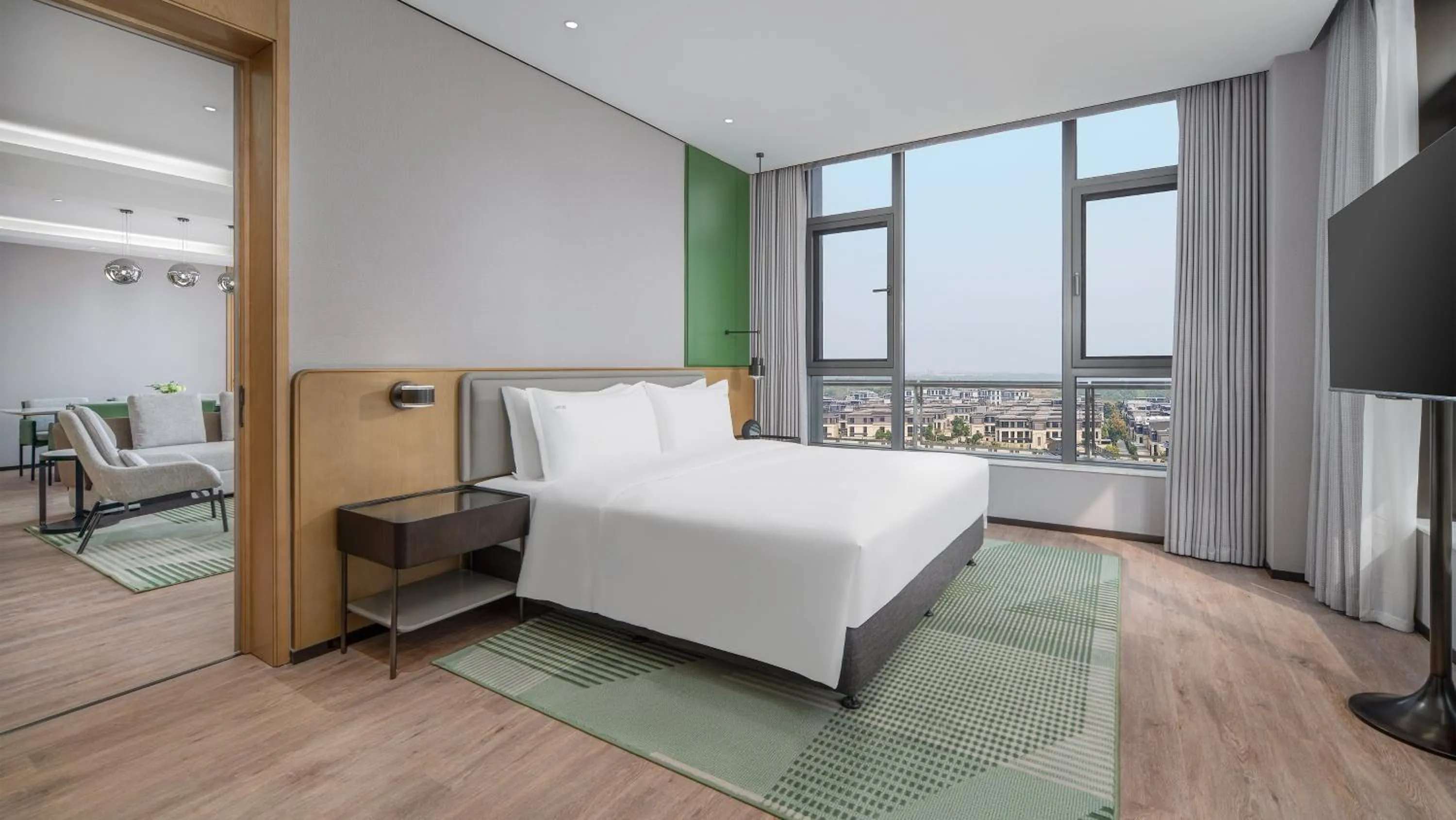Bedroom, Bed in Holiday Inn Wuhan Houguan Lake by IHG