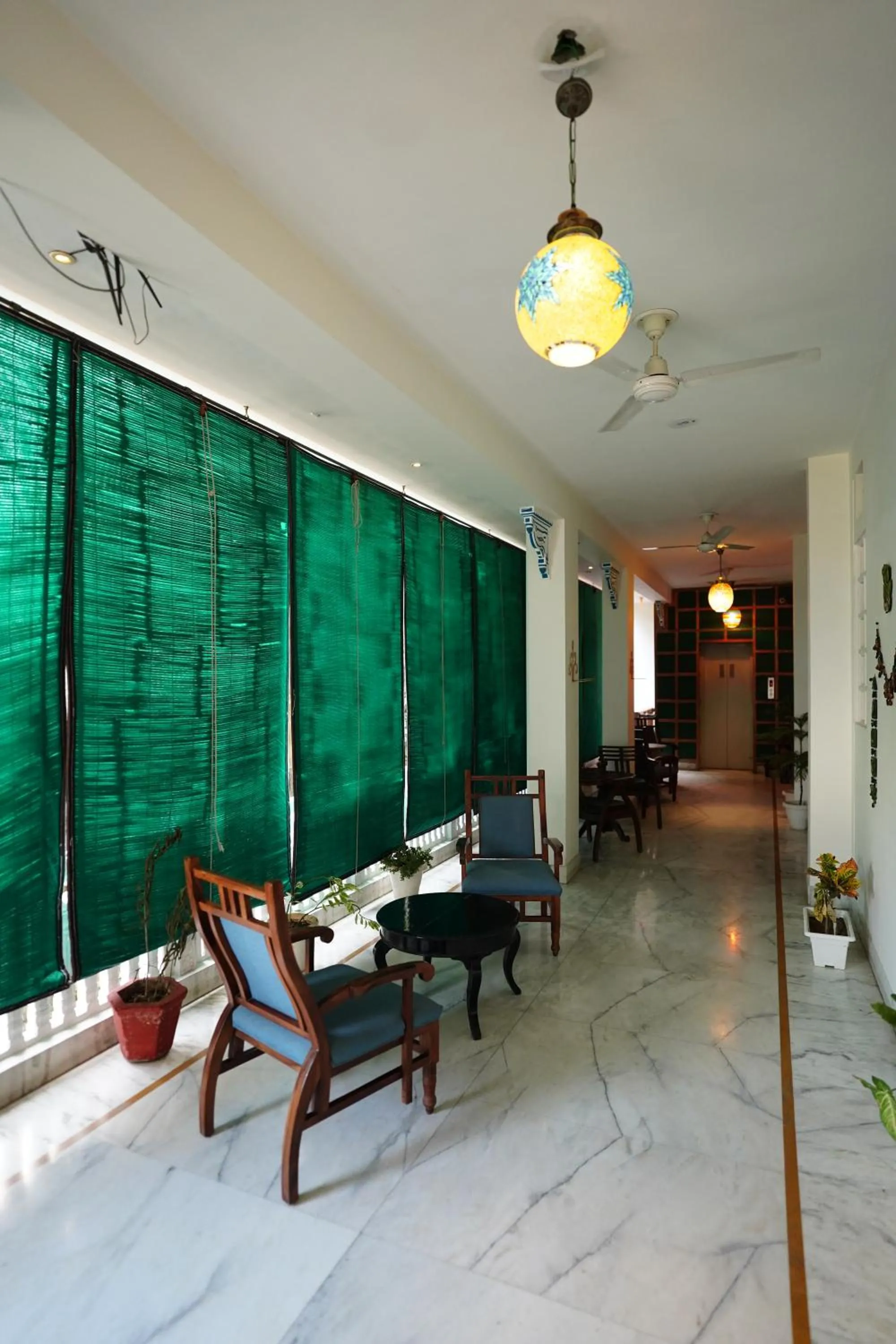 Seating area in Haveli Kalwara - A Heritage Hotel