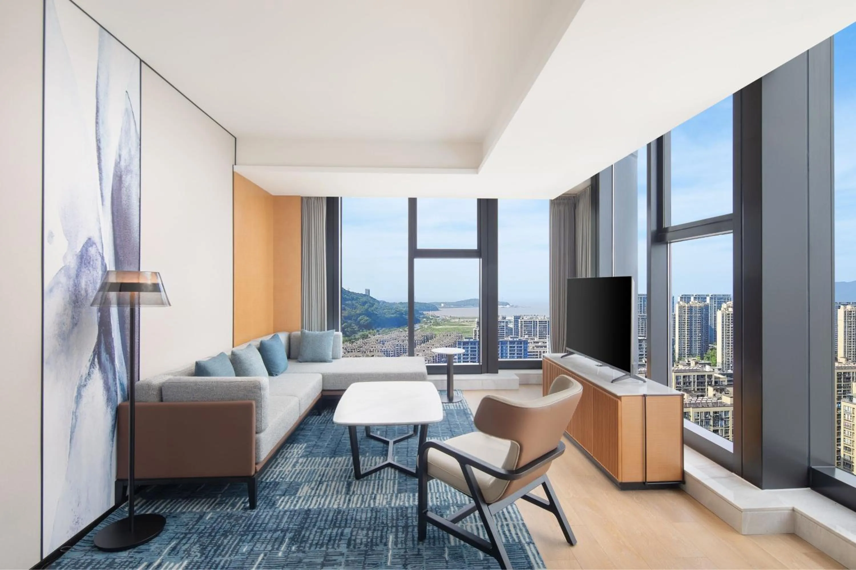Living room in Fairfield by Marriott Zhoushan Putuo