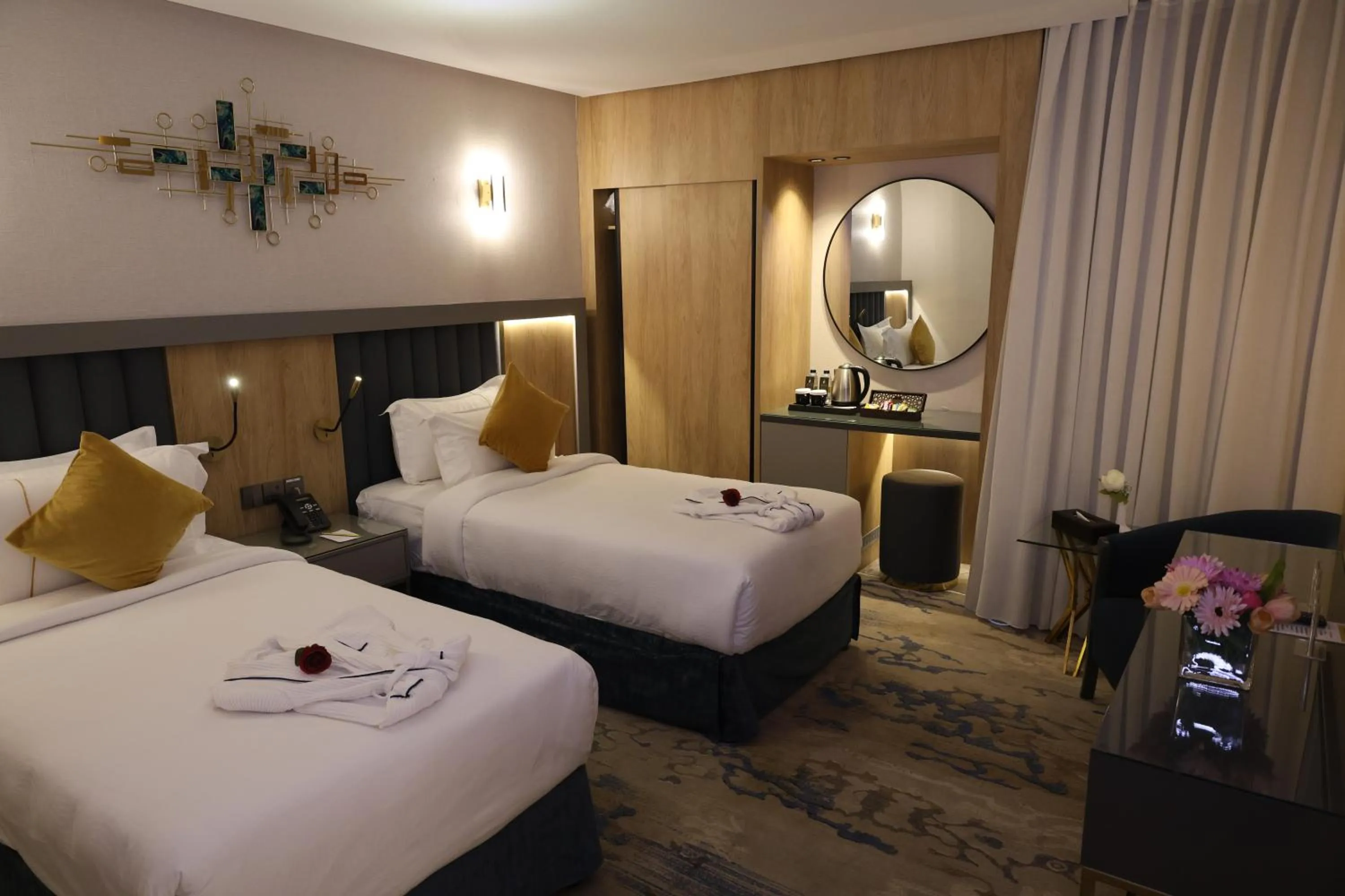 Bed in AW Hotel Riyadh