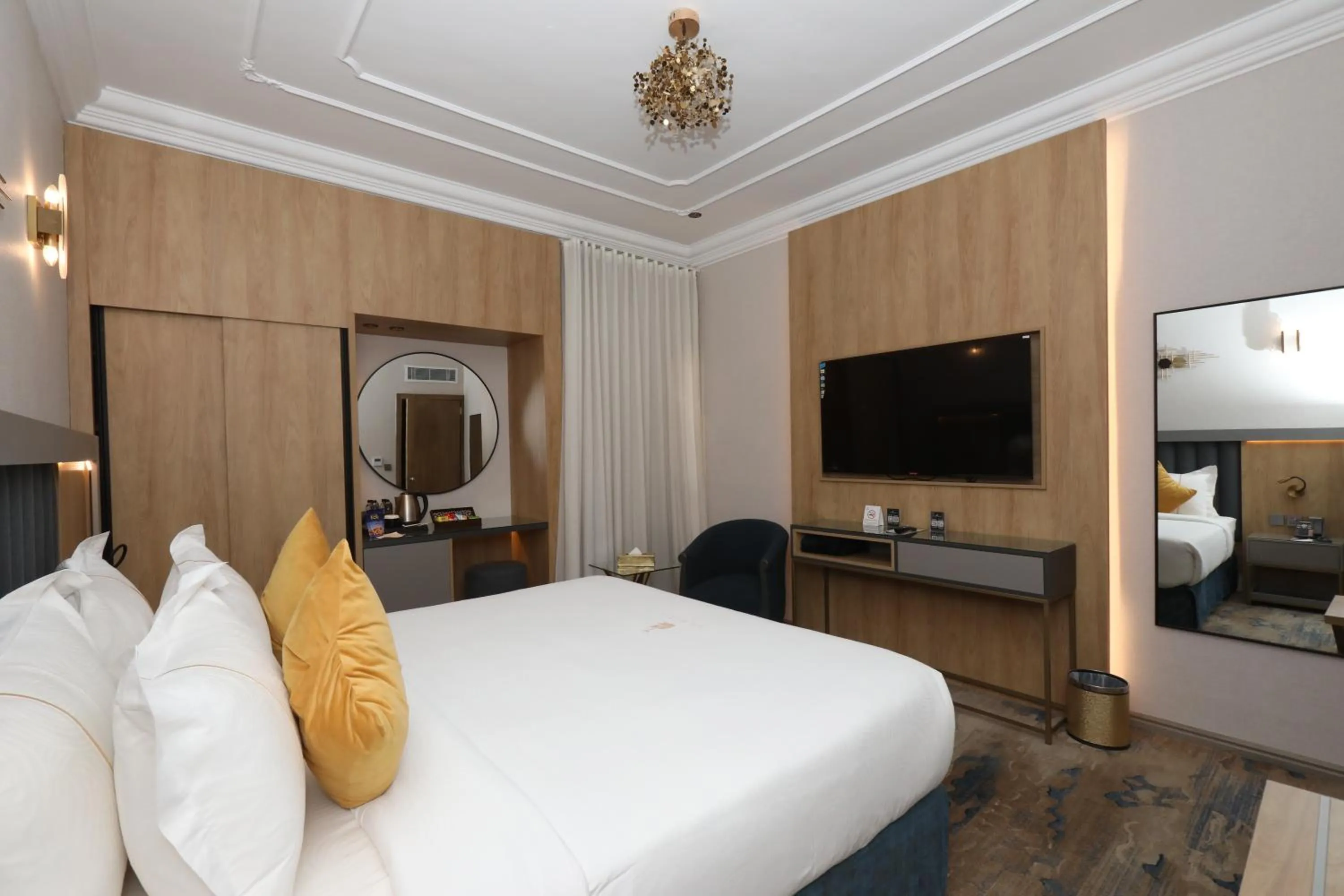 Bed in AW Hotel Riyadh