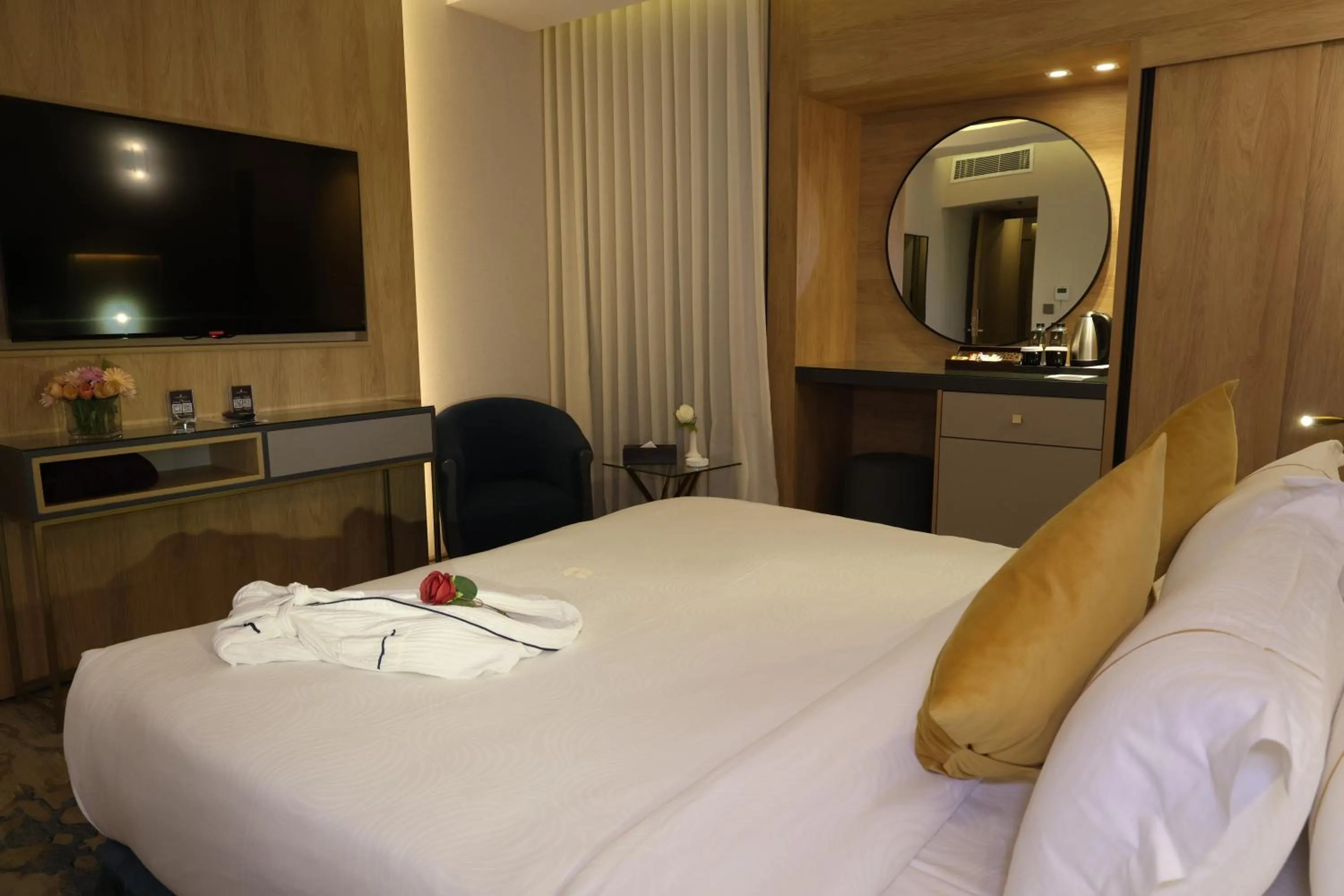 Bed in AW Hotel Riyadh