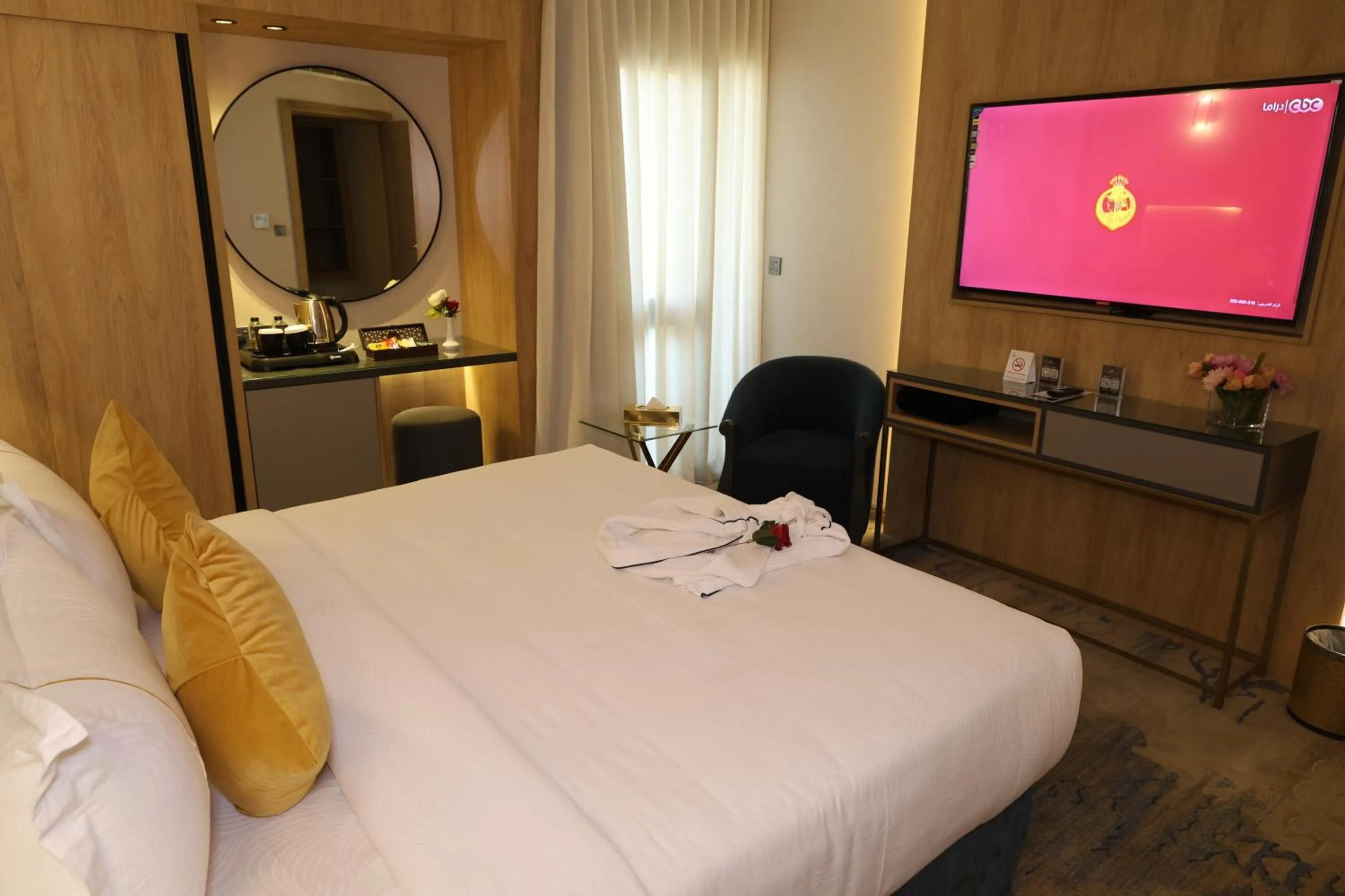 Bed in AW Hotel Riyadh