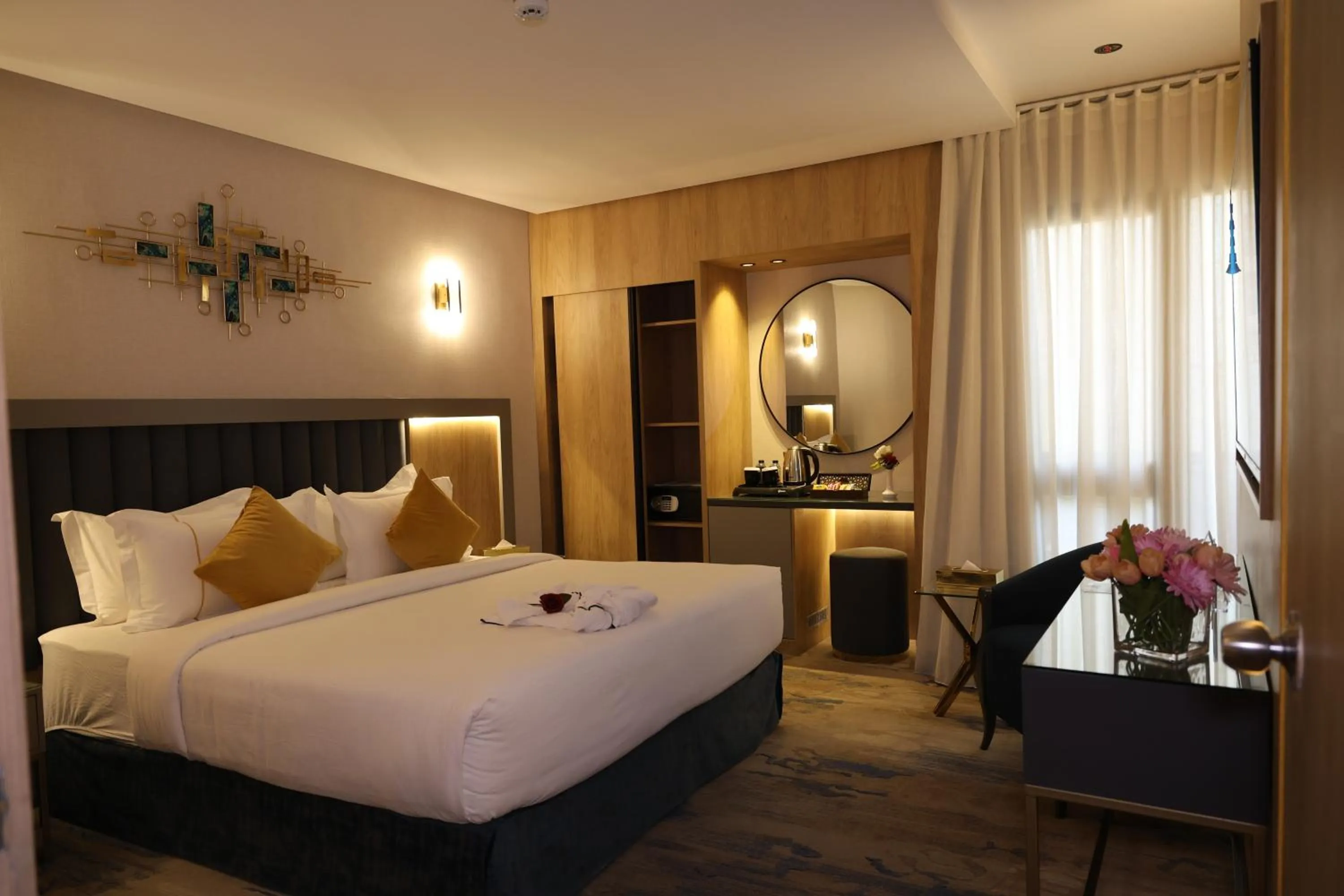 Bed in AW Hotel Riyadh