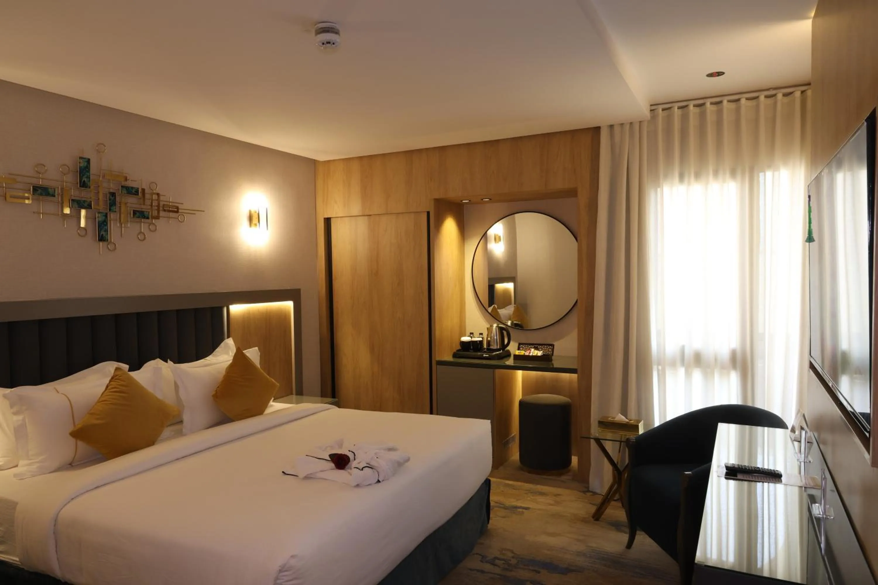 Bed in AW Hotel Riyadh